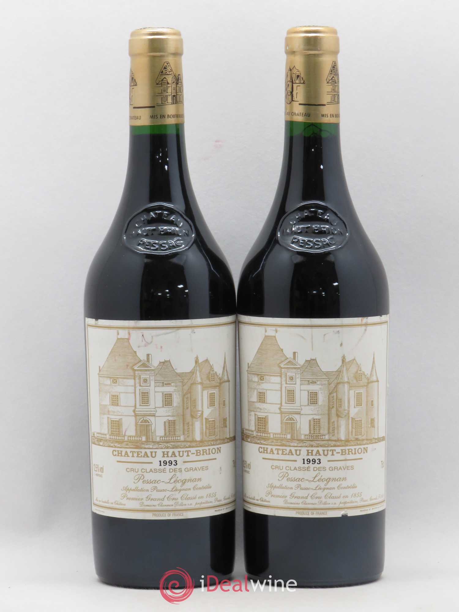 Château Haut Brion 1er Grand Cru Classé 1993 - Lot de 2 bouteilles - 0