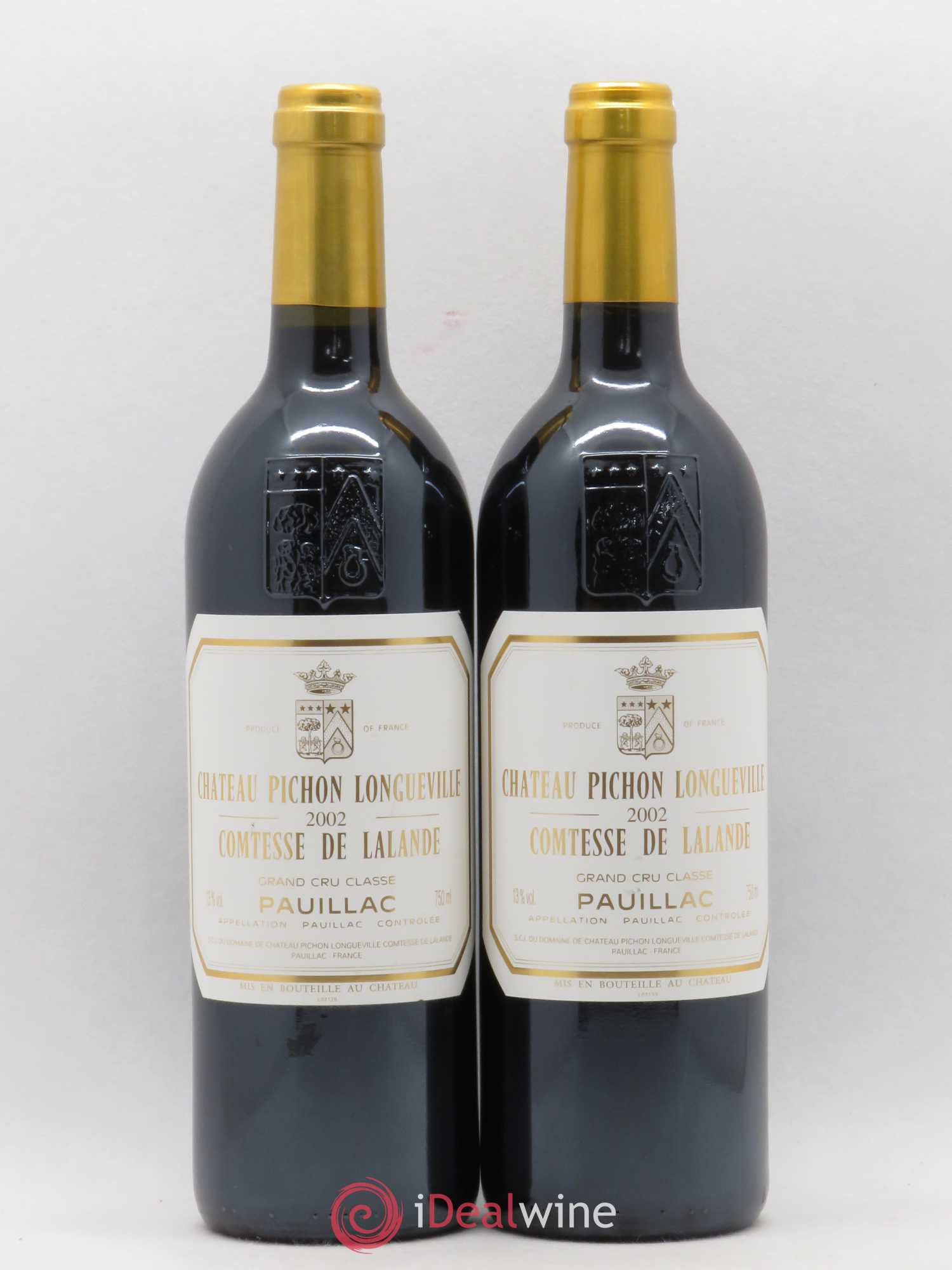 Château Pichon Longueville Comtesse de Lalande 2ème Grand Cru Classé 2002 - Lot de 2 bouteilles - 0