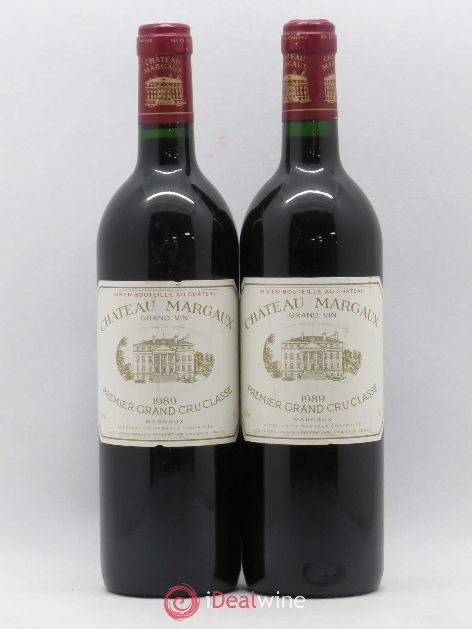 Château Margaux 1er Grand Cru Classé 1989 - Lot de 2 bouteilles - 0