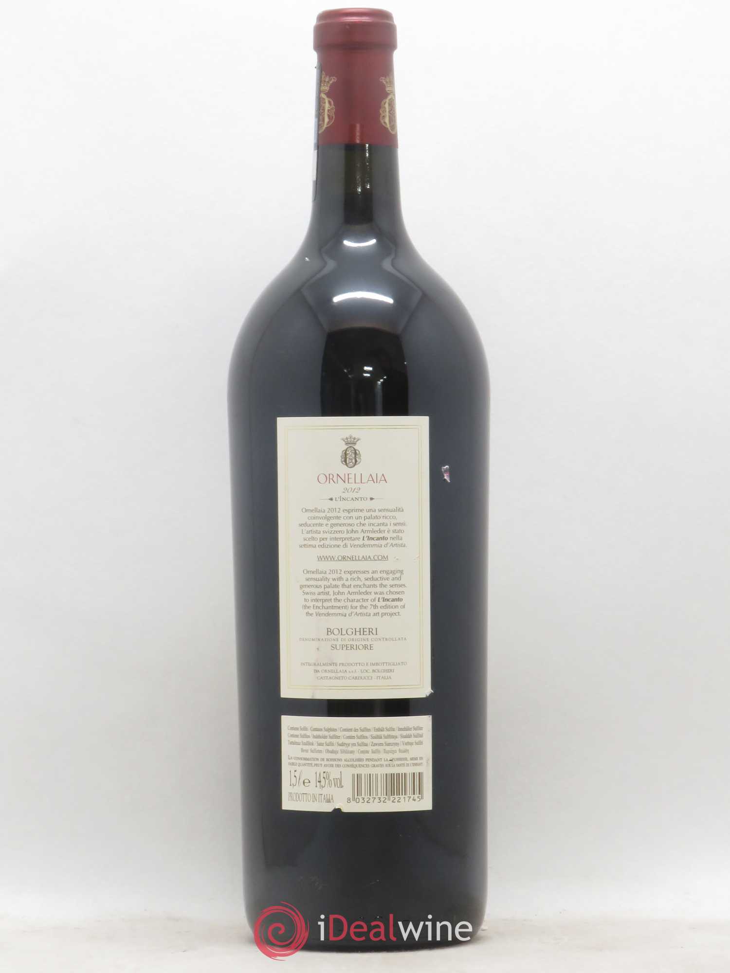 Bolgheri DOC Superiore Ornellaia Tenuta Dell'Ornellaia - Frescobaldi 2012 - Lot of 1 magnum - 1