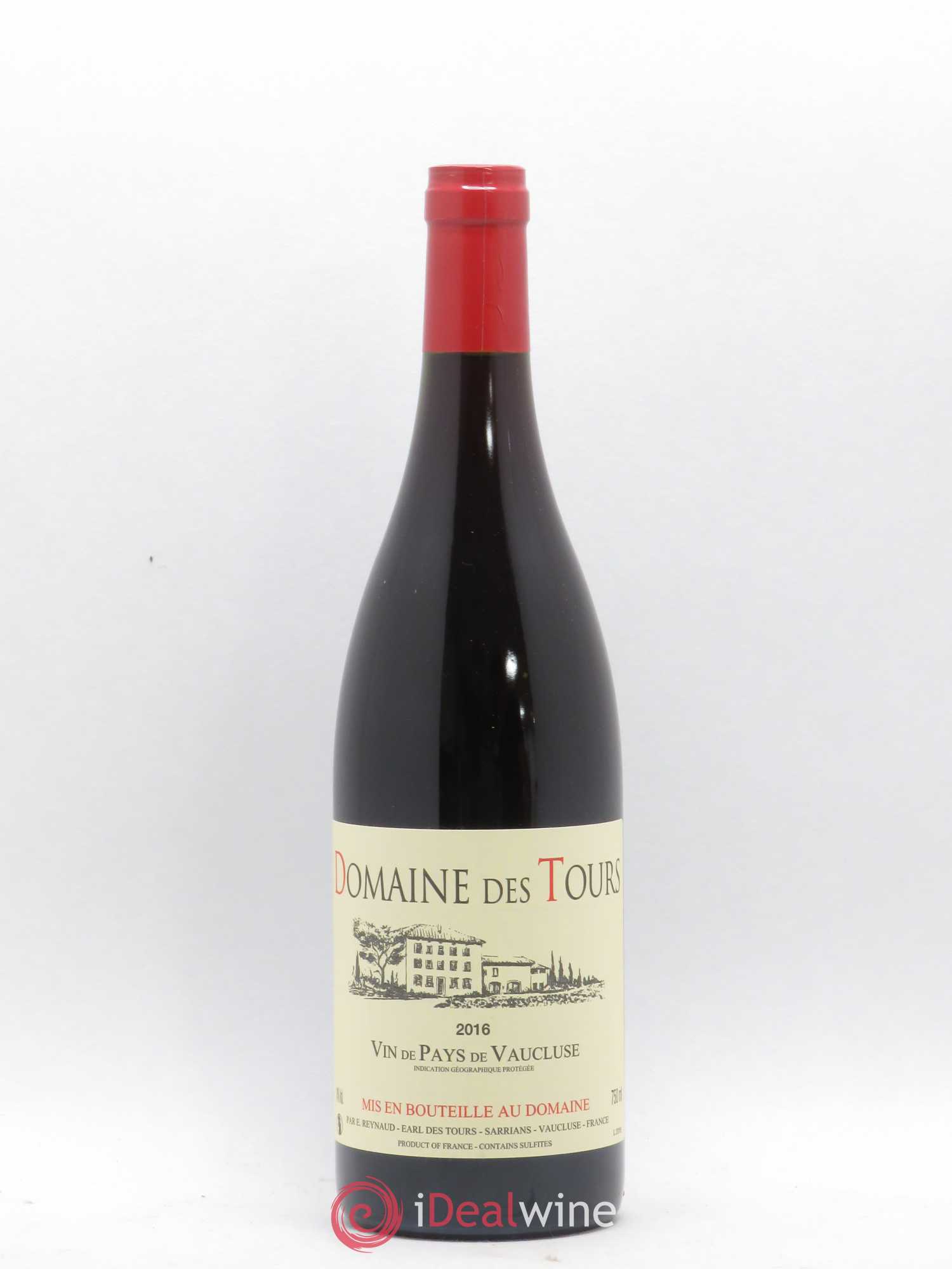 Vaucluse (Vin de Pays de Vaucluse) Domaine des Tours Emmanuel Reynaud 2016 - Lot de 1 bouteille - 0