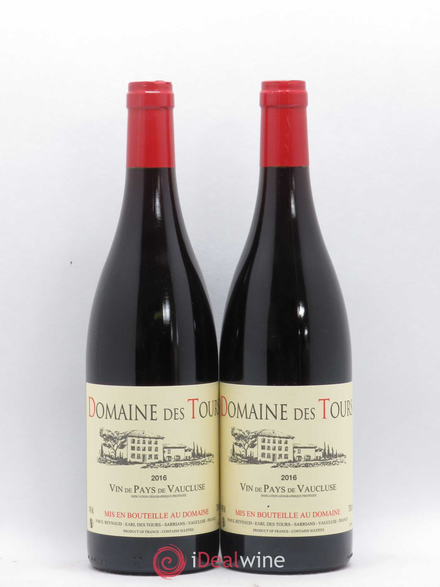 Vaucluse (Vin de Pays de Vaucluse) Domaine des Tours Emmanuel Reynaud 2016 - Lot de 2 bouteilles - 0