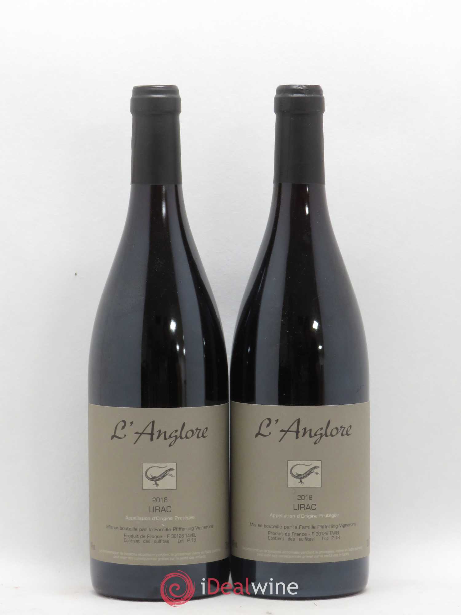Lirac L'Anglore 2018 - Lot de 2 bouteilles - 0