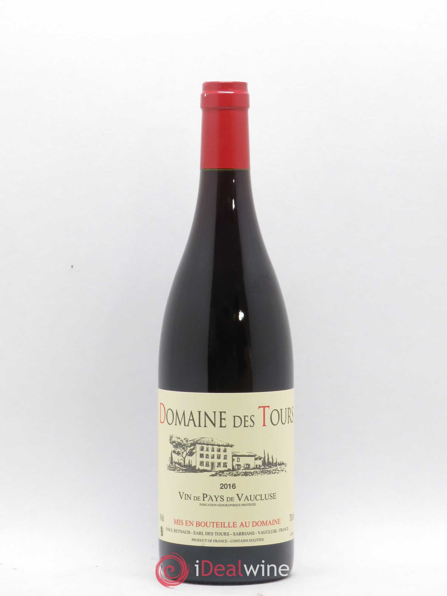 Vaucluse (Vin de Pays de Vaucluse) Domaine des Tours Emmanuel Reynaud 2016 - Lot de 1 bouteille - 0