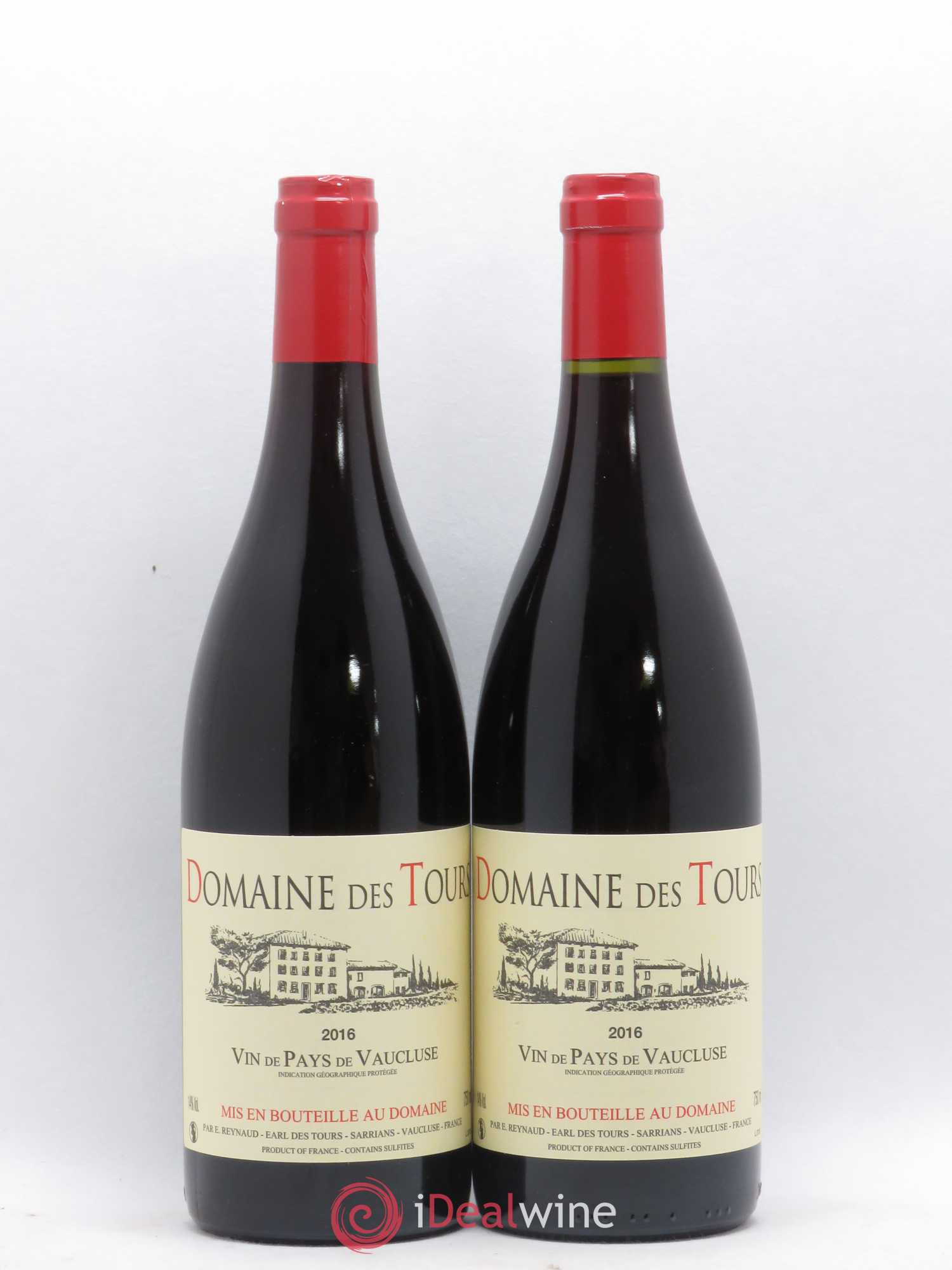 Vaucluse (Vin de Pays de Vaucluse) Domaine des Tours Emmanuel Reynaud 2016 - Lot de 2 bouteilles - 0