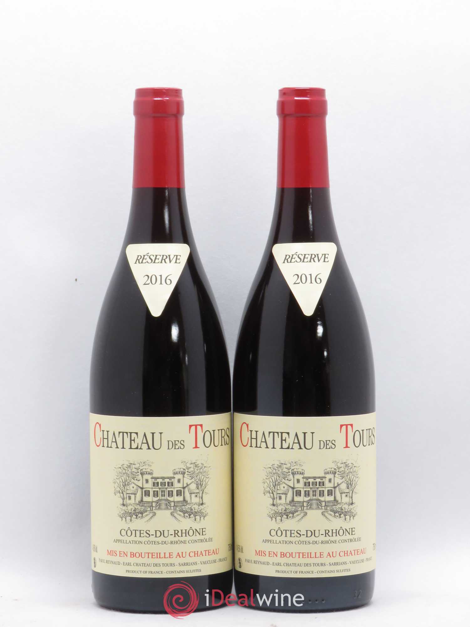 Côtes-du-Rhône Château des Tours Emmanuel Reynaud 2016 - Lot de 2 bouteilles - 0