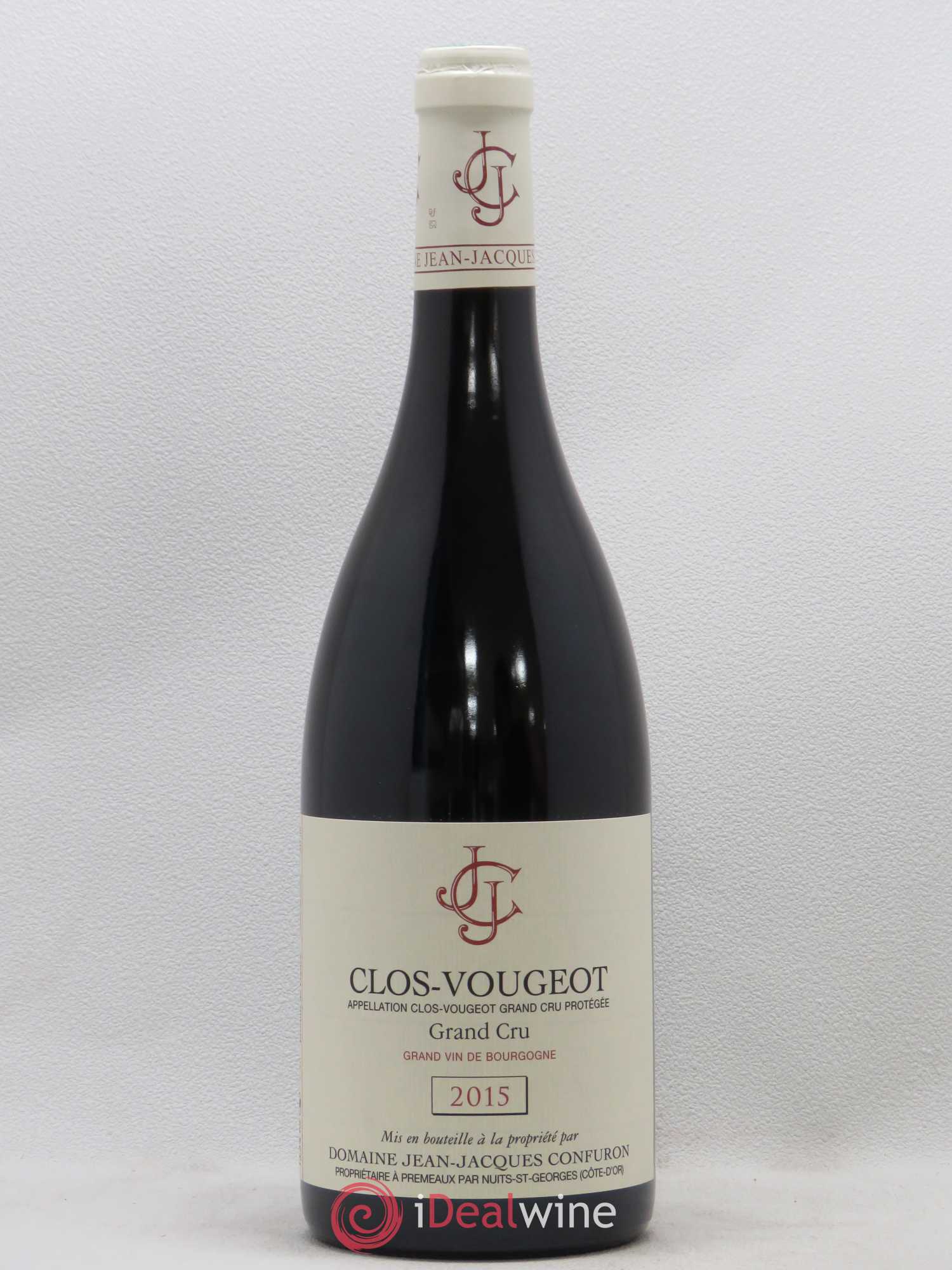 Clos de Vougeot Grand Cru Jean-Jacques Confuron 2015 - Lot de 1 bouteille - 0