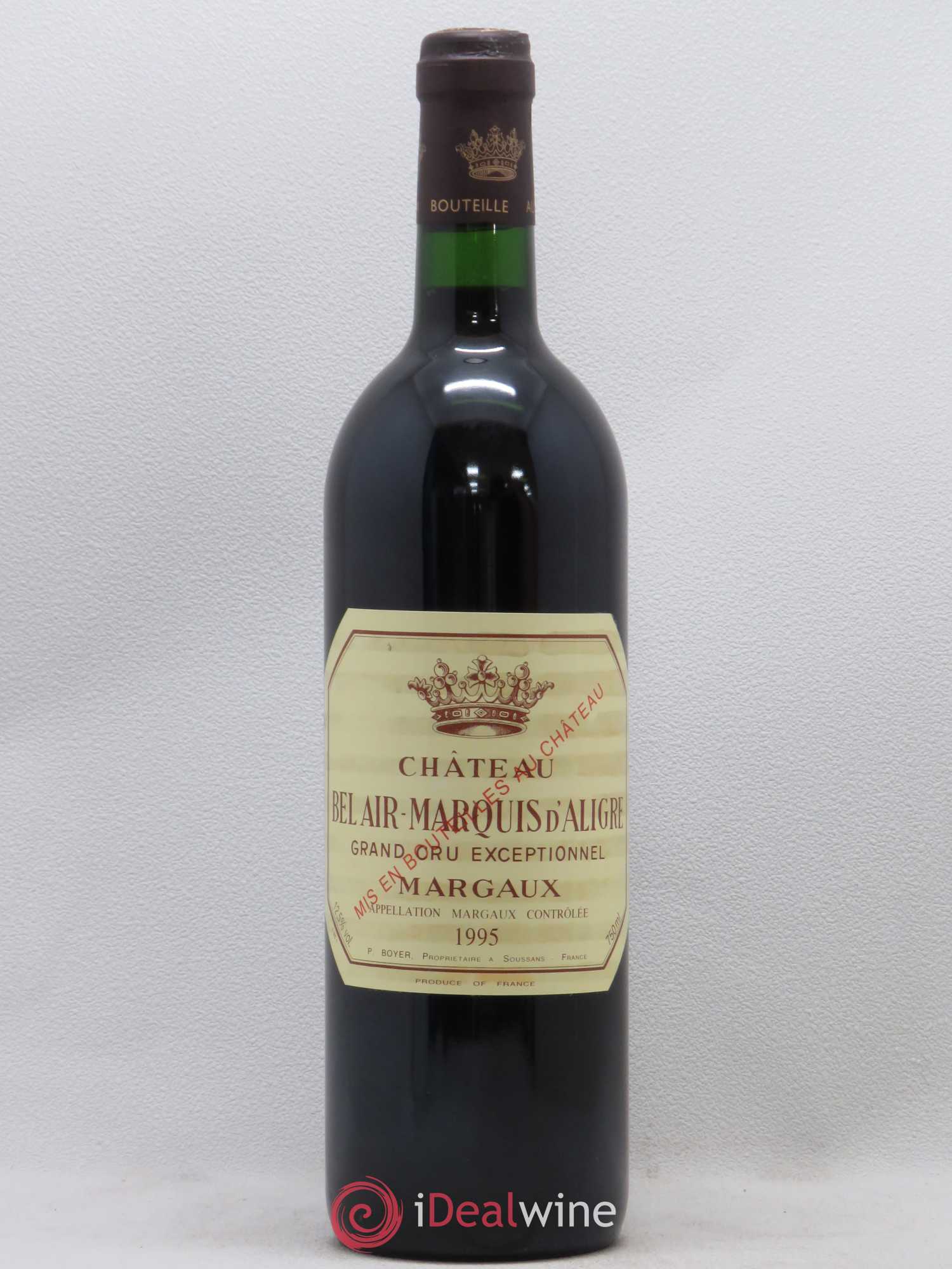 Château Bel Air Marquis d'Aligre 1995 - Lot de 1 bouteille - 0
