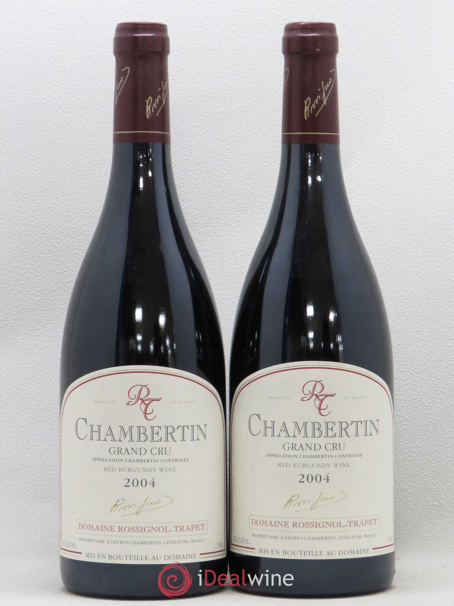Chambertin Grand Cru Rossignol-Trapet (Domaine) 2004 - Lot de 2 bouteilles - 0