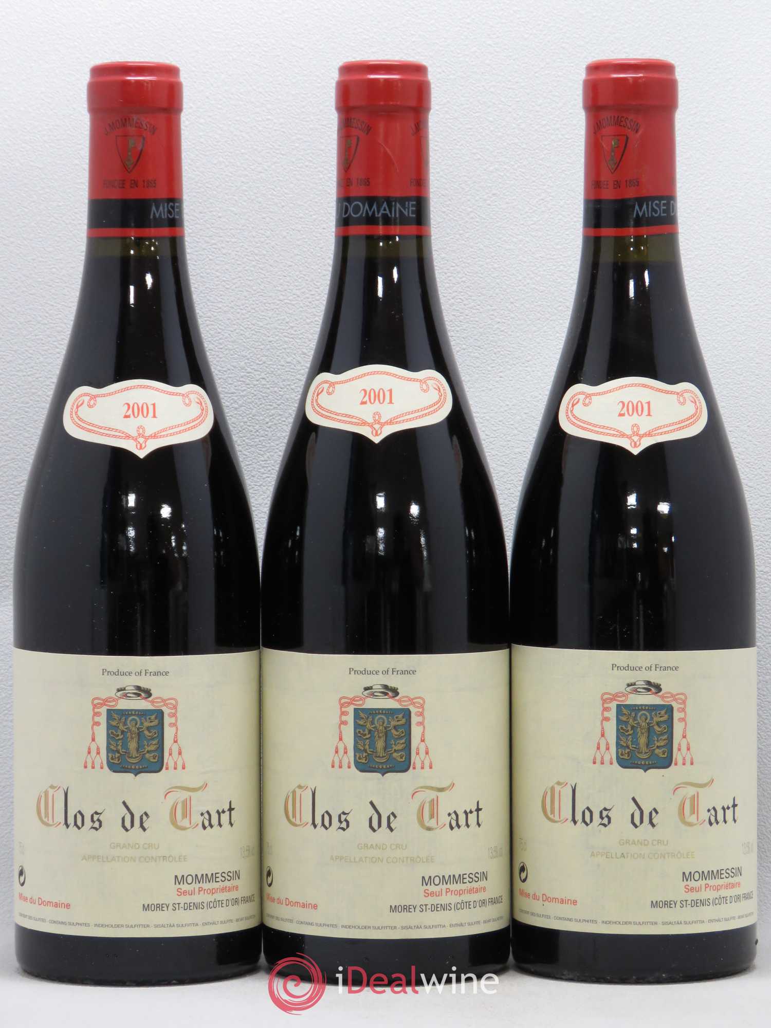 Clos de Tart Grand Cru Clos de Tart 2001 - Lot de 3 bouteilles - 0