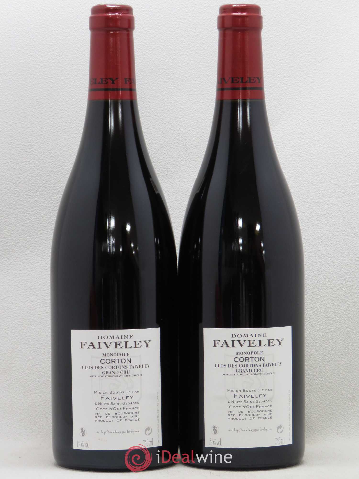 Corton Grand Cru Clos des Cortons Faiveley 2009 - Lot de 2 bouteilles - 1