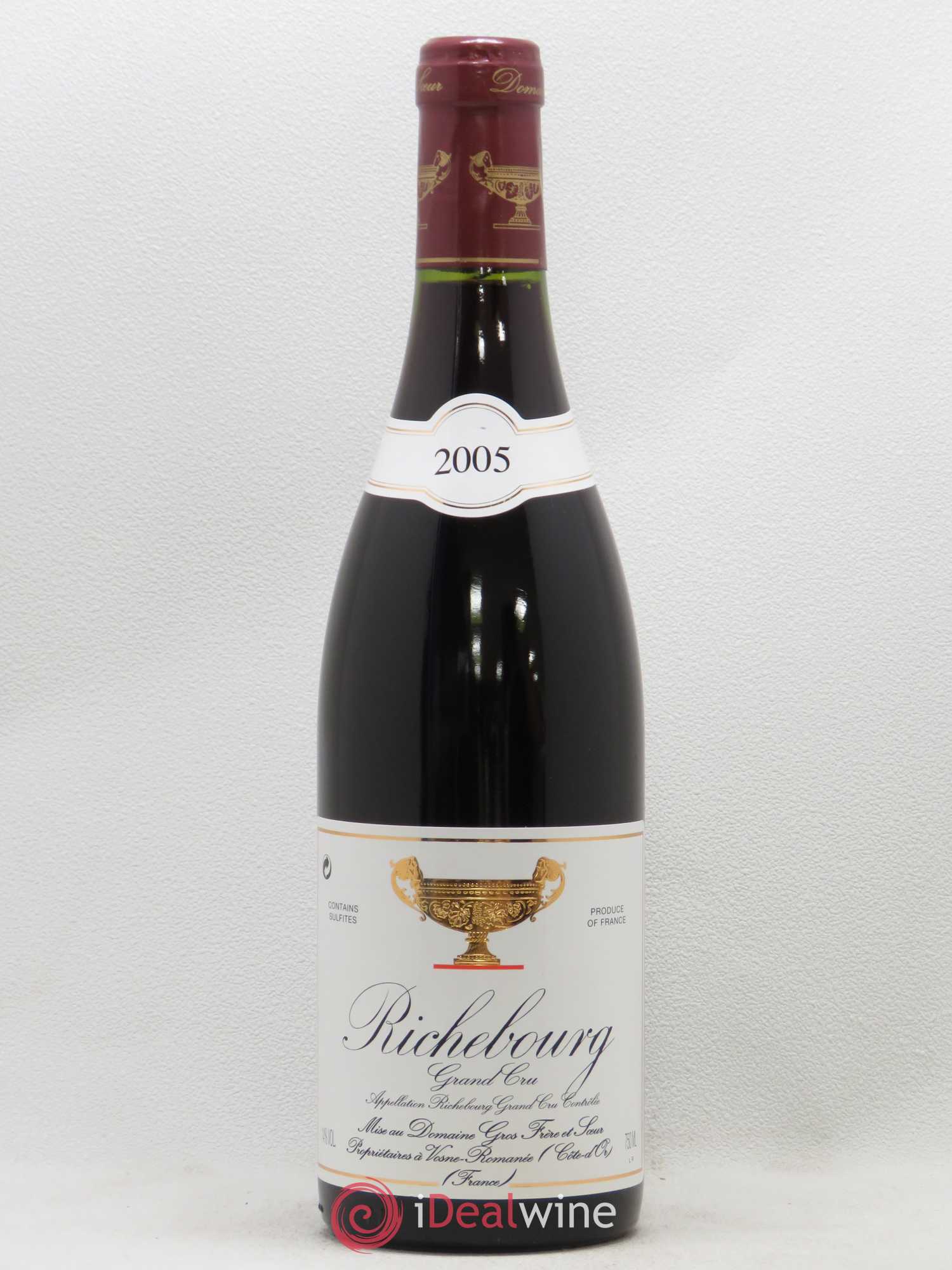 Richebourg Grand Cru Gros Frère & Soeur 2005 - Lot de 1 bouteille - 0