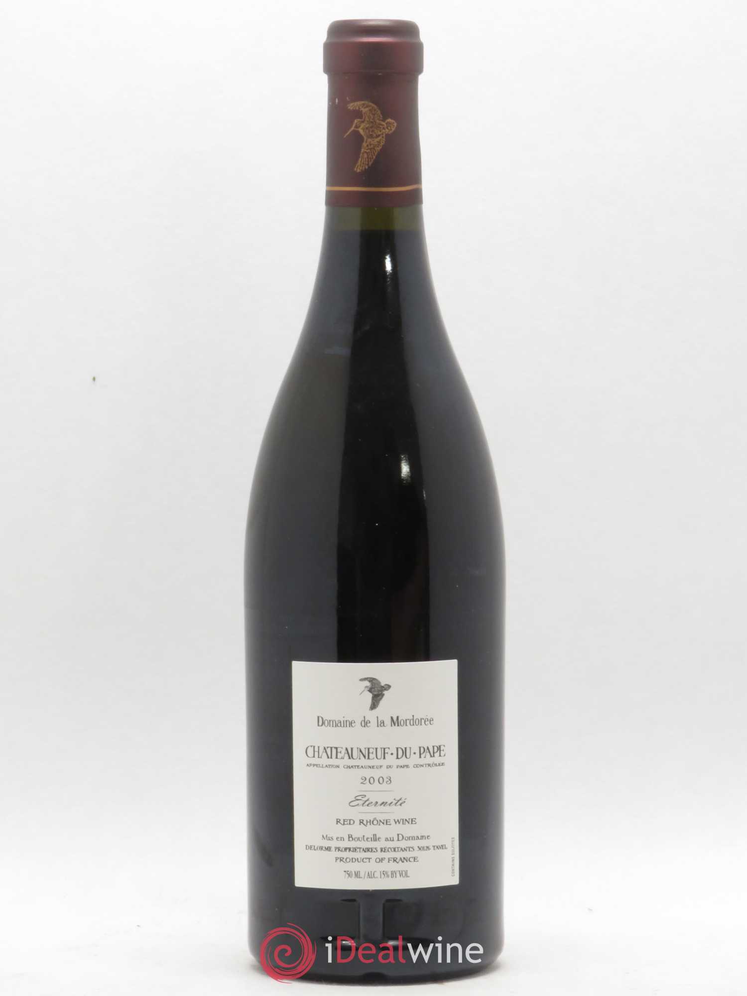 Châteauneuf-du-Pape La Plume du Peintre La Mordorée (Domaine de) 2003 - Lot de 1 bouteille - 1