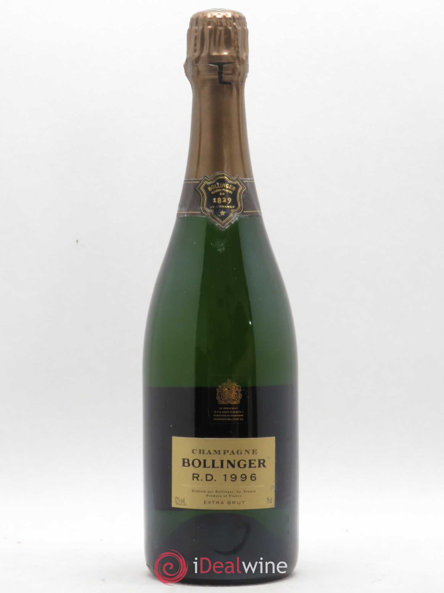 R.D. Extra-Brut Bollinger 1996 - Lot de 1 bouteille - 0