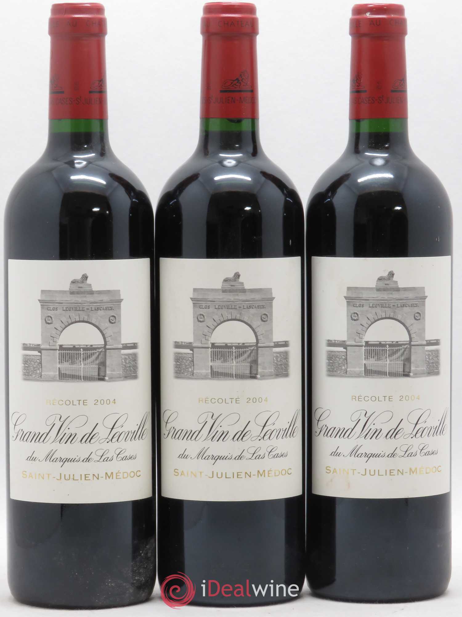 Château Léoville Las Cases 2ème Grand Cru Classé 2004 - Lot de 3 bouteilles - 0
