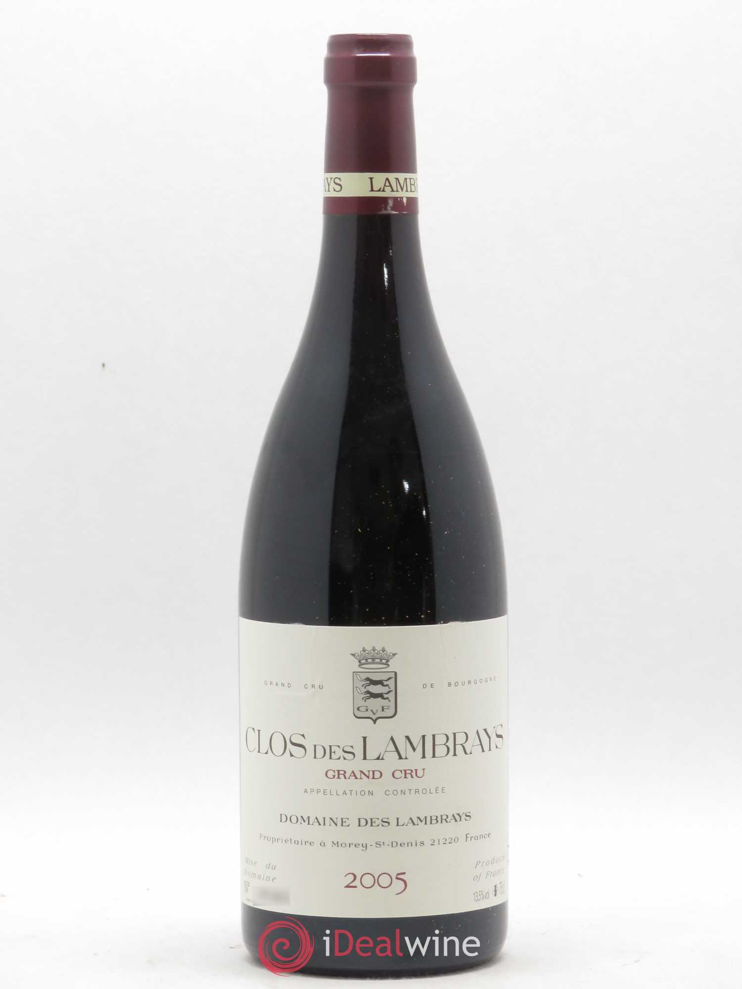 Clos des Lambrays Grand Cru Domaine des Lambrays 2005 - Lot de 1 bouteille - 0