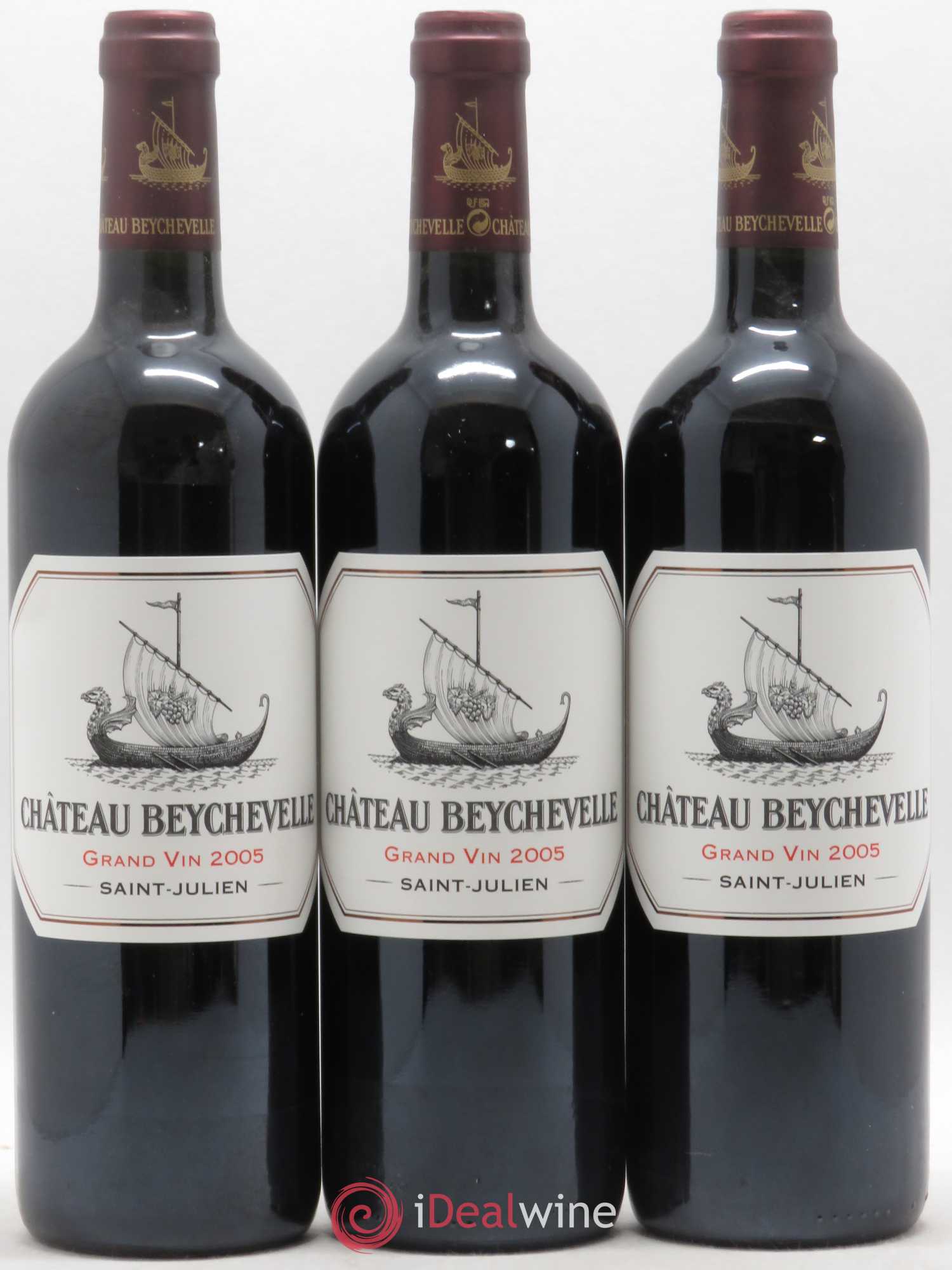 Château Beychevelle 4ème Grand Cru Classé 2005 - Lot de 3 bouteilles - 0