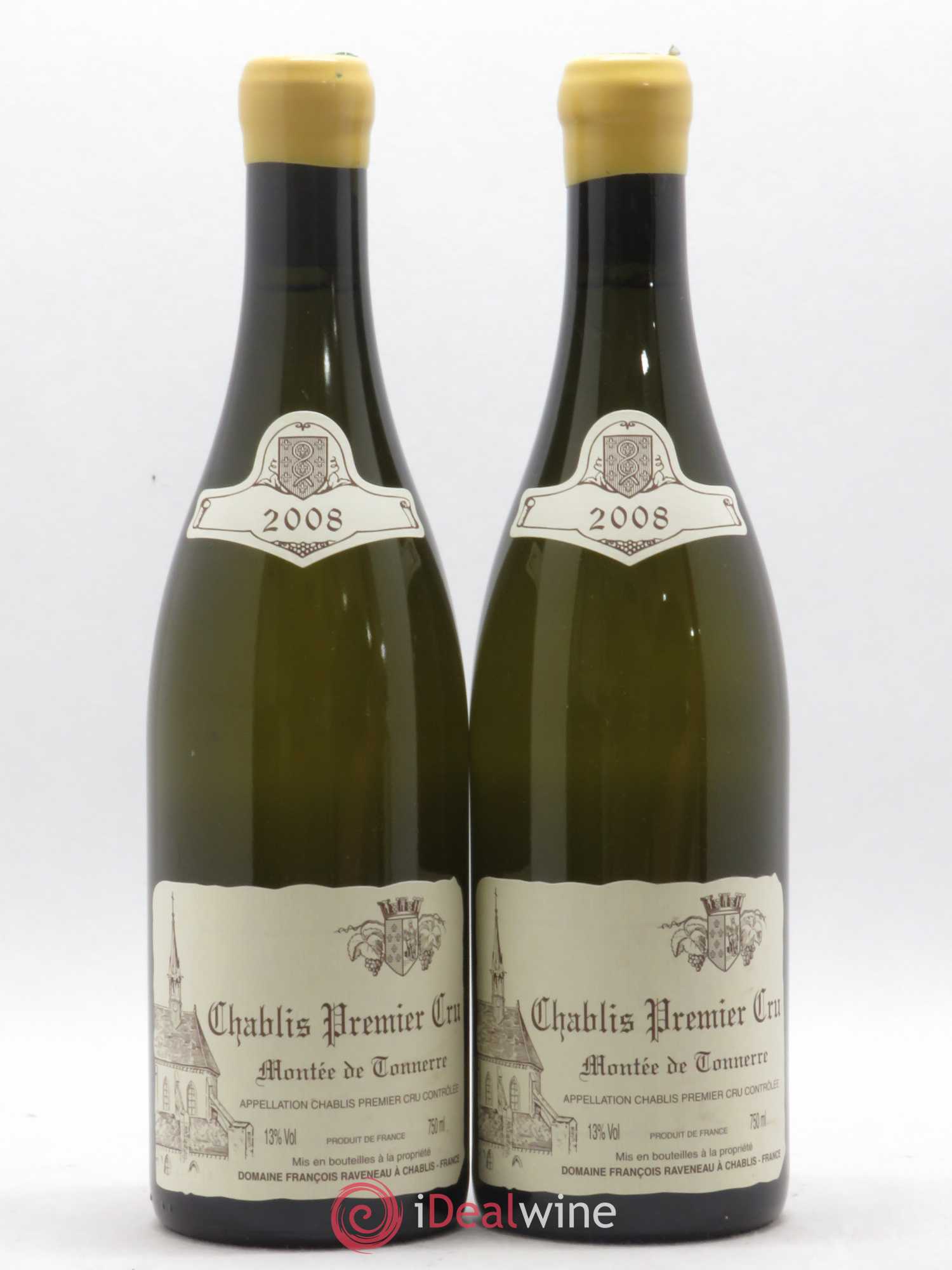 Chablis 1er Cru Montée de Tonnerre Raveneau (Domaine) 2008 - Lot de 2 bouteilles - 0