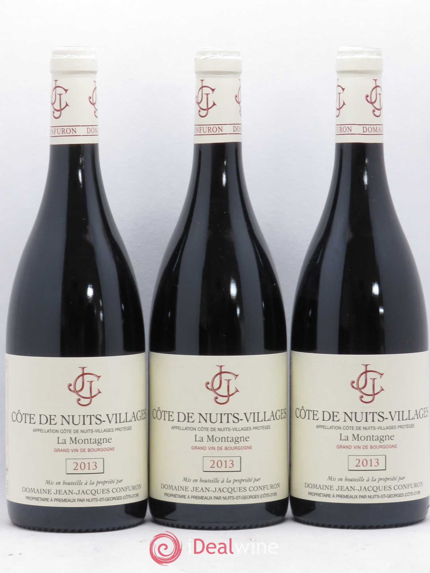 Côte de Nuits-Villages La Montagne Jean Jacques Confuron 2013 - Posten von 3 Flaschen - 0