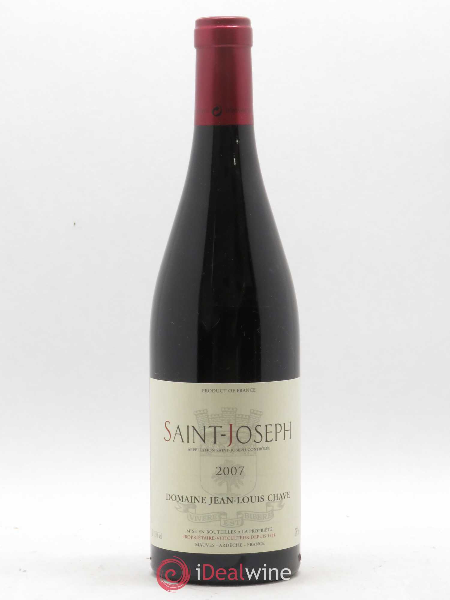 Saint-Joseph Jean-Louis Chave 2007 - Lot de 1 bouteille - 0