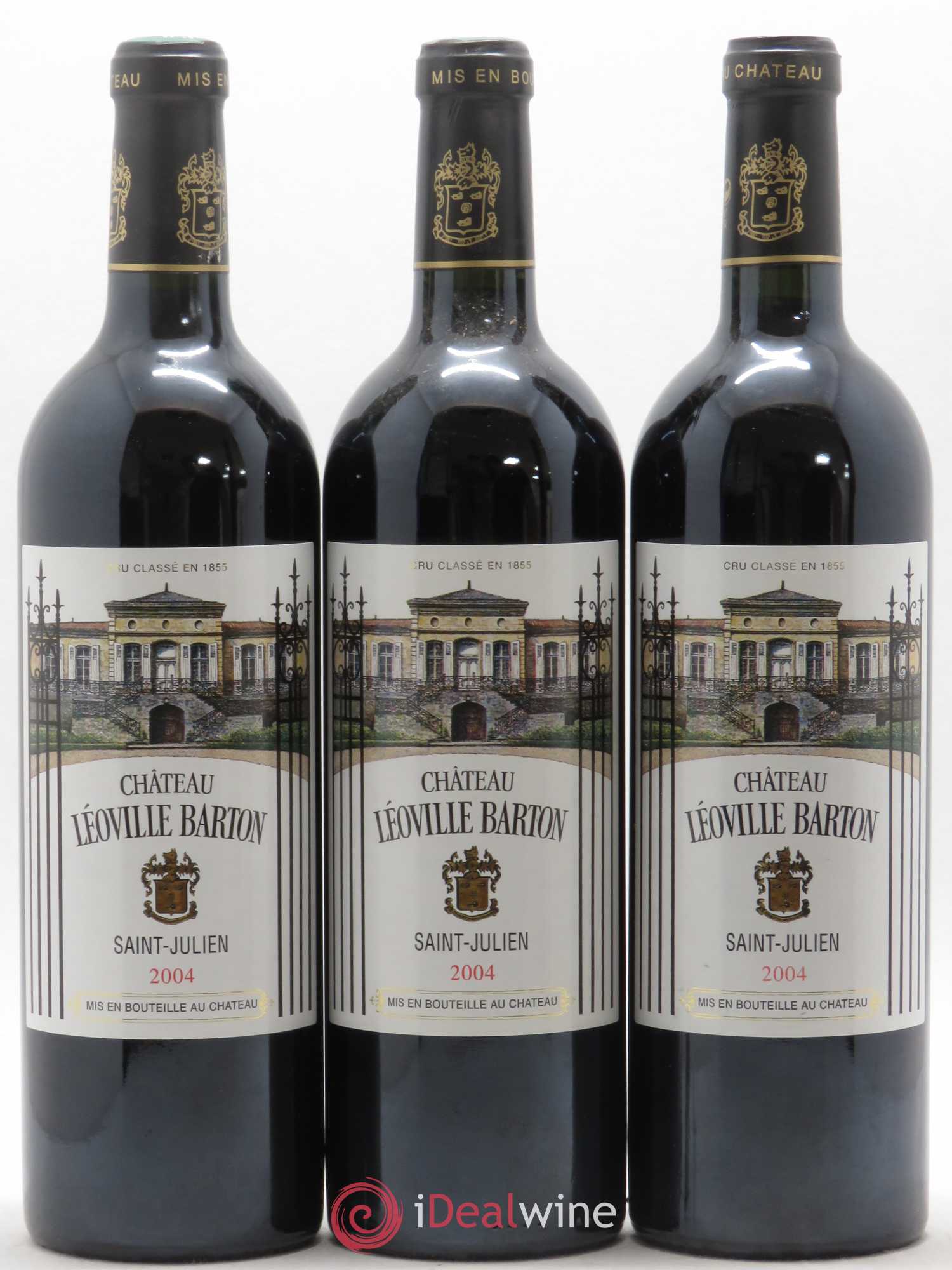 Château Léoville Barton 2ème Grand Cru Classé 2004 - Lot de 3 bouteilles - 0