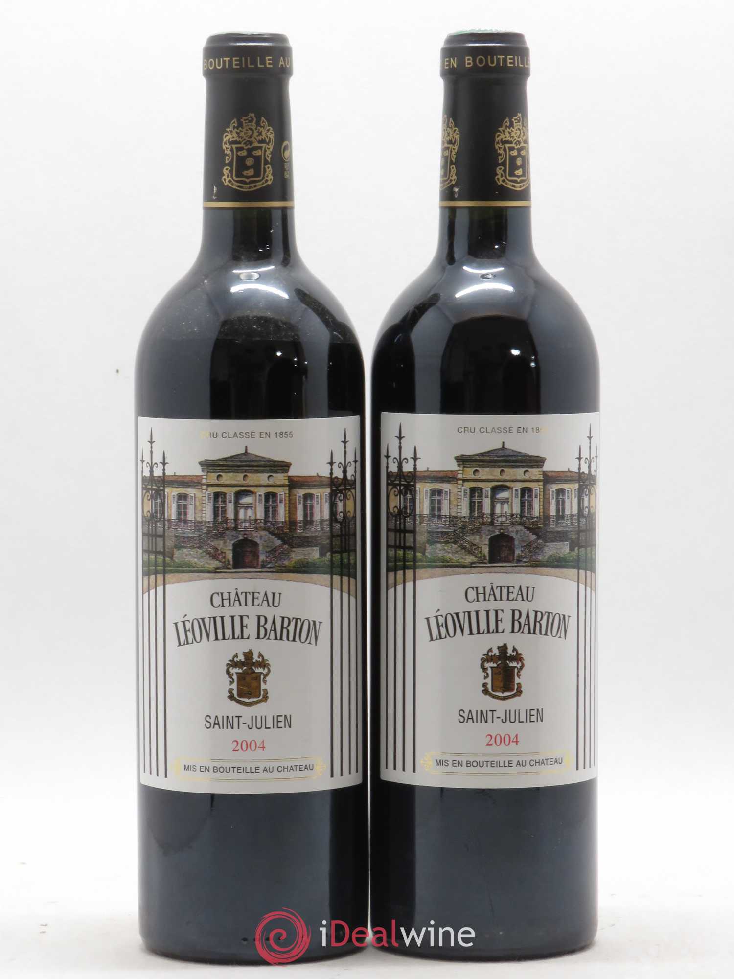 Château Léoville Barton 2ème Grand Cru Classé 2004 - Lot de 2 bouteilles - 0