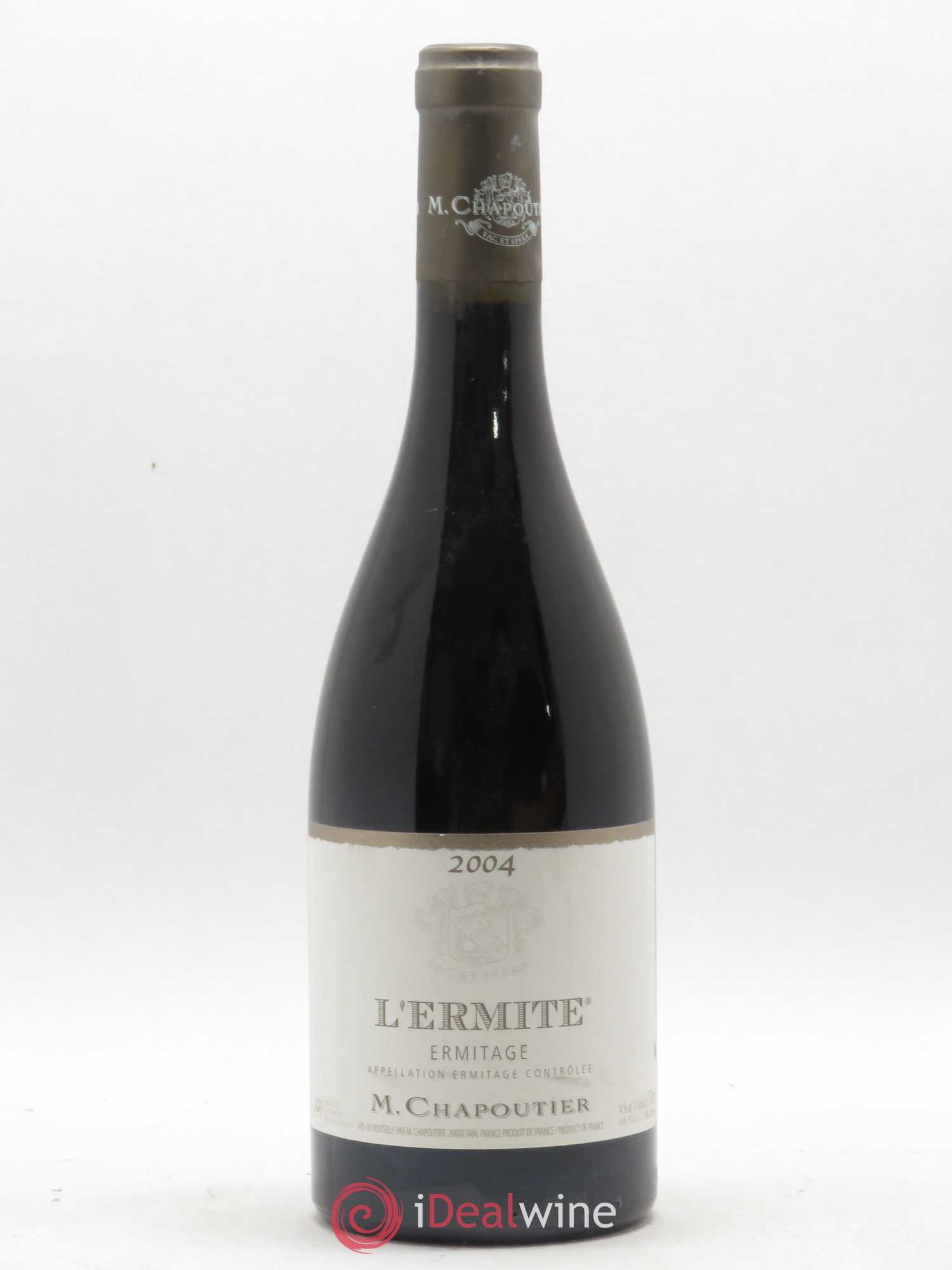 Hermitage Ermitage l'Ermite Chapoutier 2004 - Lot de 1 bouteille - 0