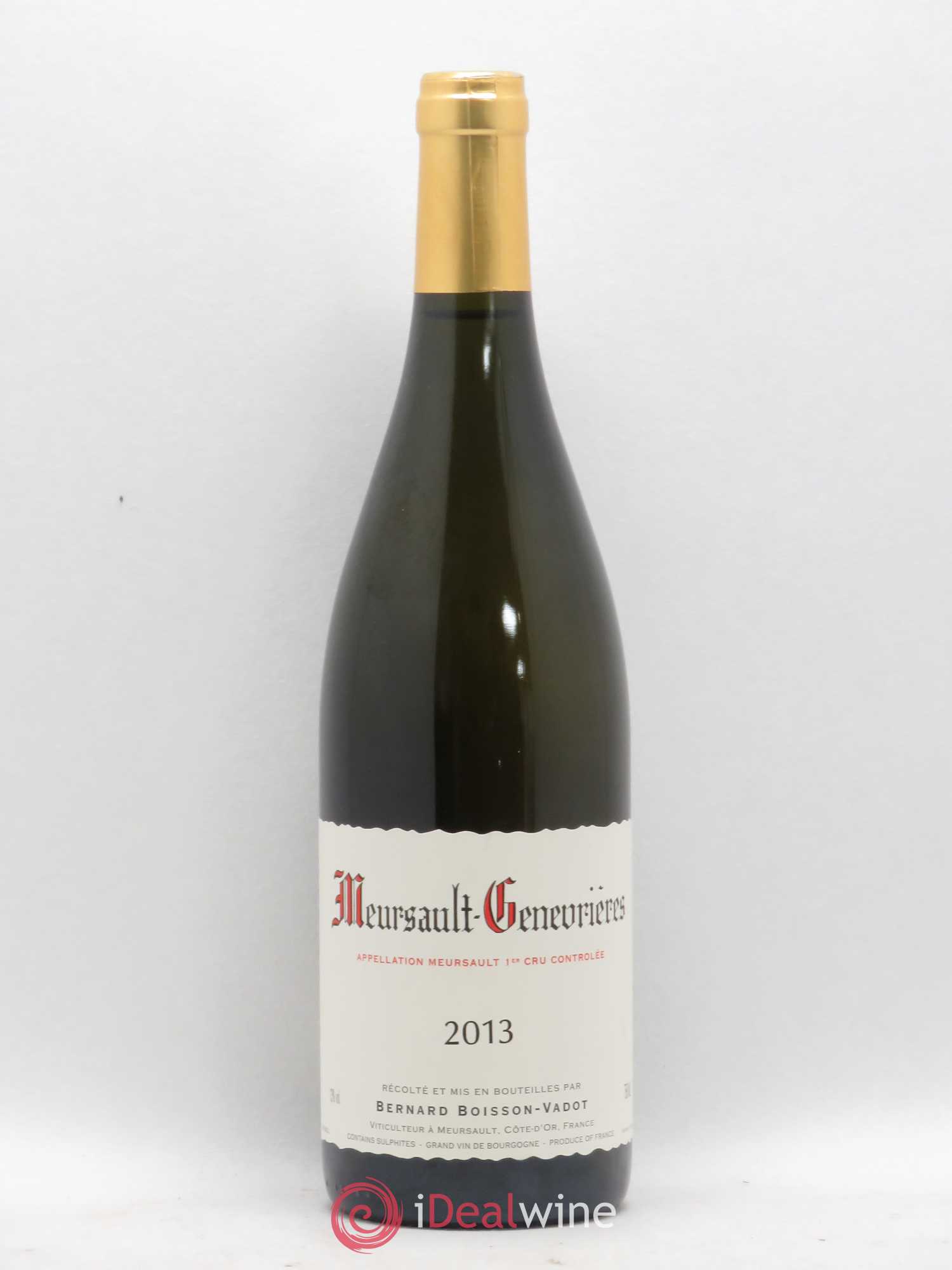 Meursault 1er Cru Genevrières Boisson-Vadot (Domaine) 2013 - Lot de 1 bouteille - 0