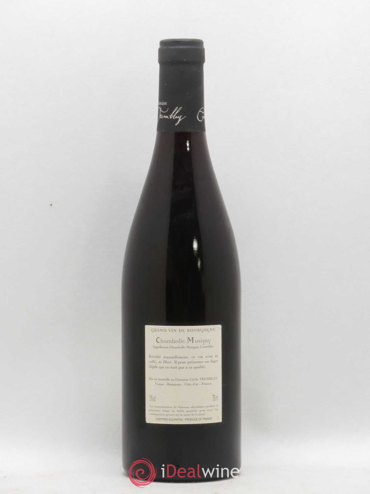Chambolle-Musigny Les Cabottes Cécile Tremblay 2009 - Lot de 1 bouteille - 1