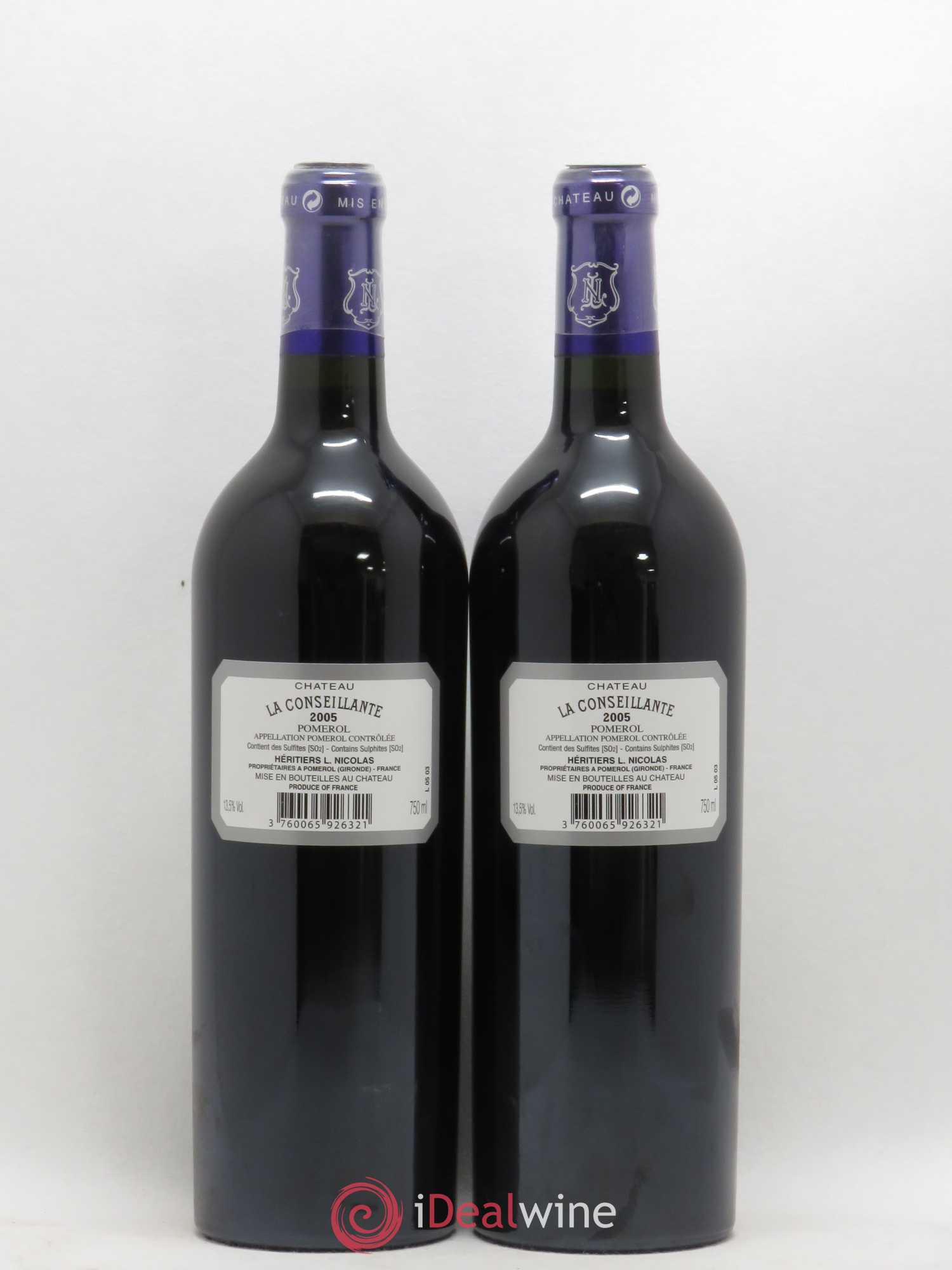 Château la Conseillante 2005 - Lot de 2 bouteilles - 1