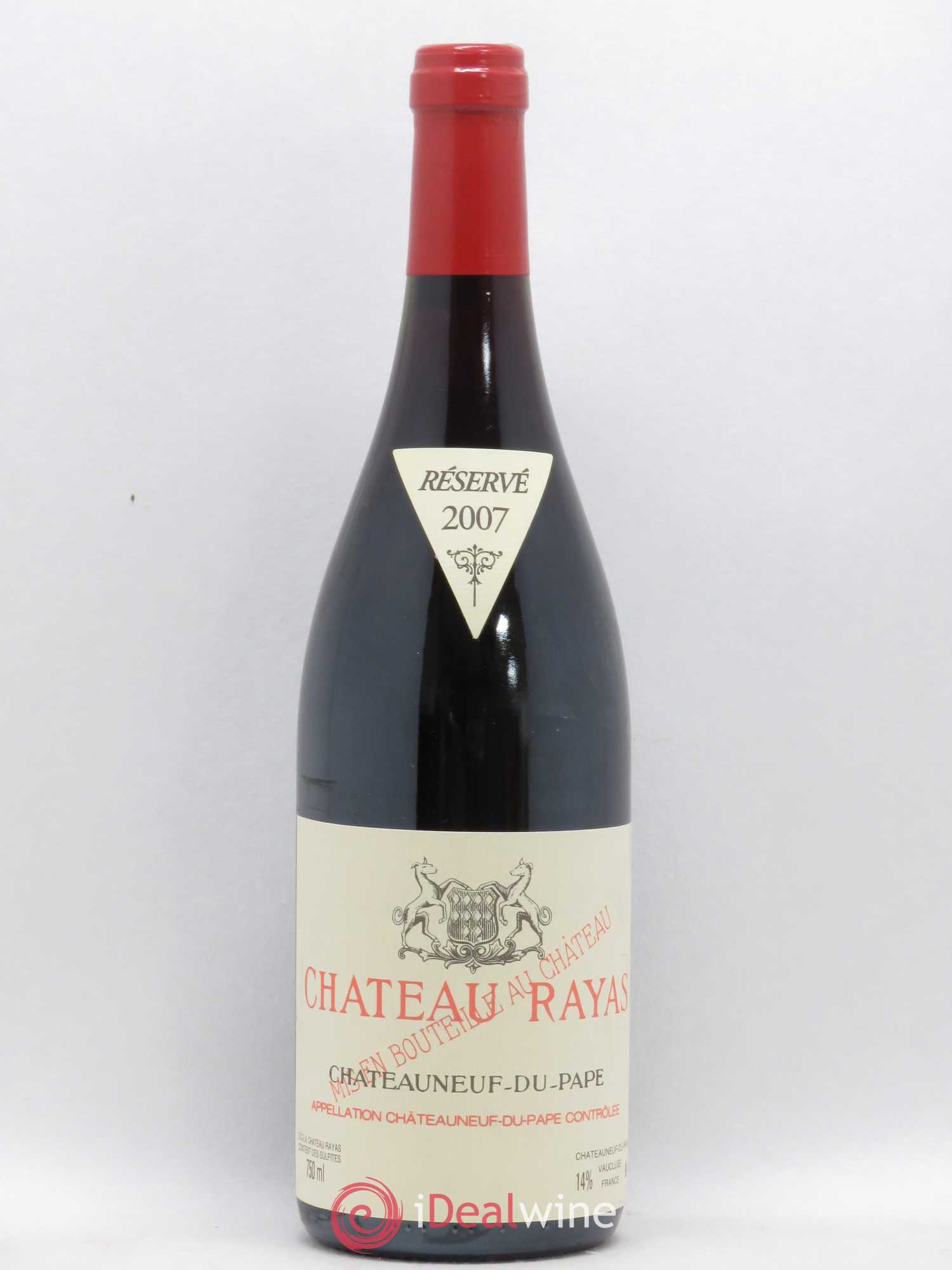 Châteauneuf-du-Pape Château Rayas Emmanuel Reynaud 2007 - Lot de 1 bouteille - 0