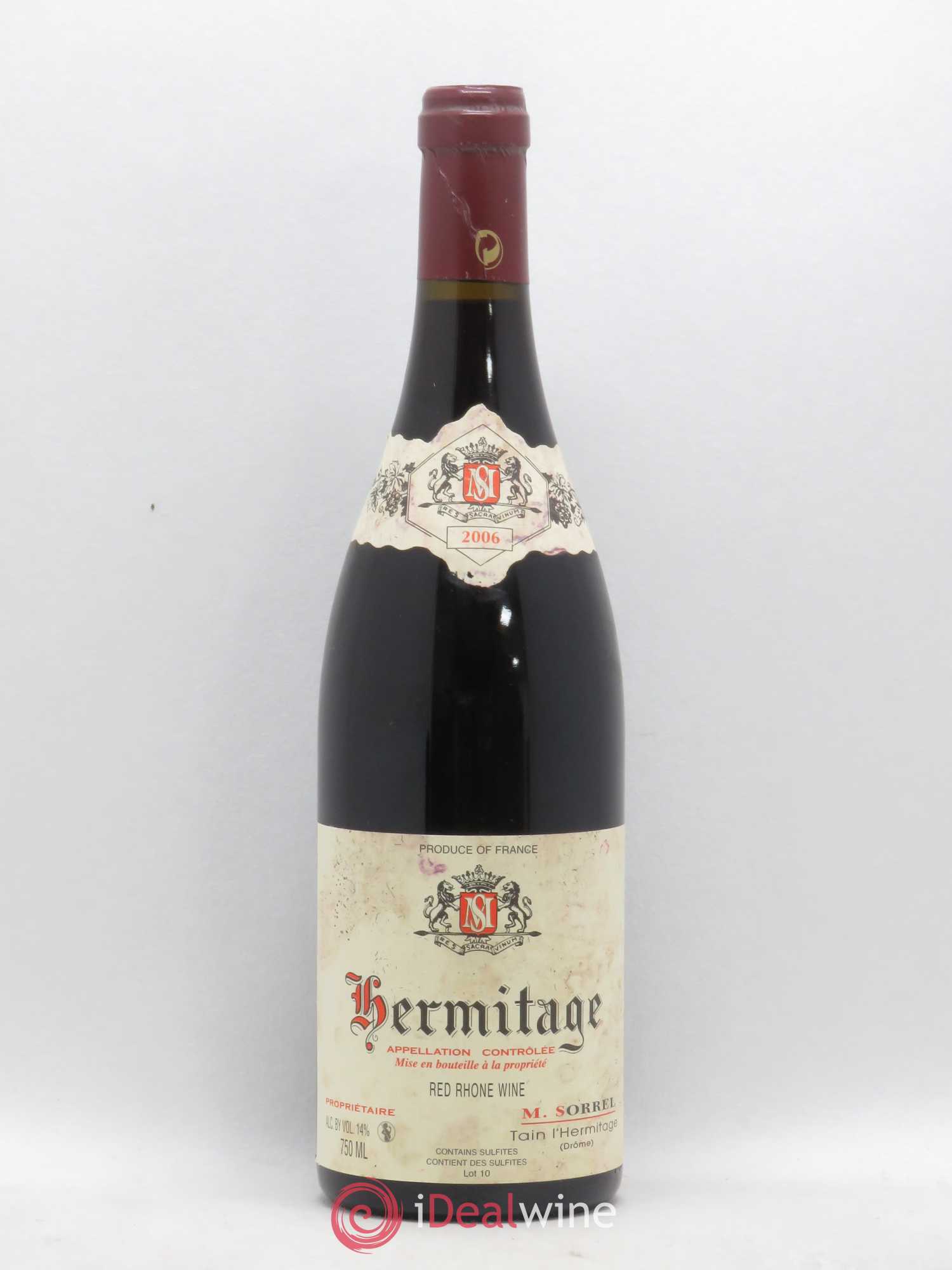 Hermitage Marc Sorrel 2006 - Lot de 1 bouteille - 0