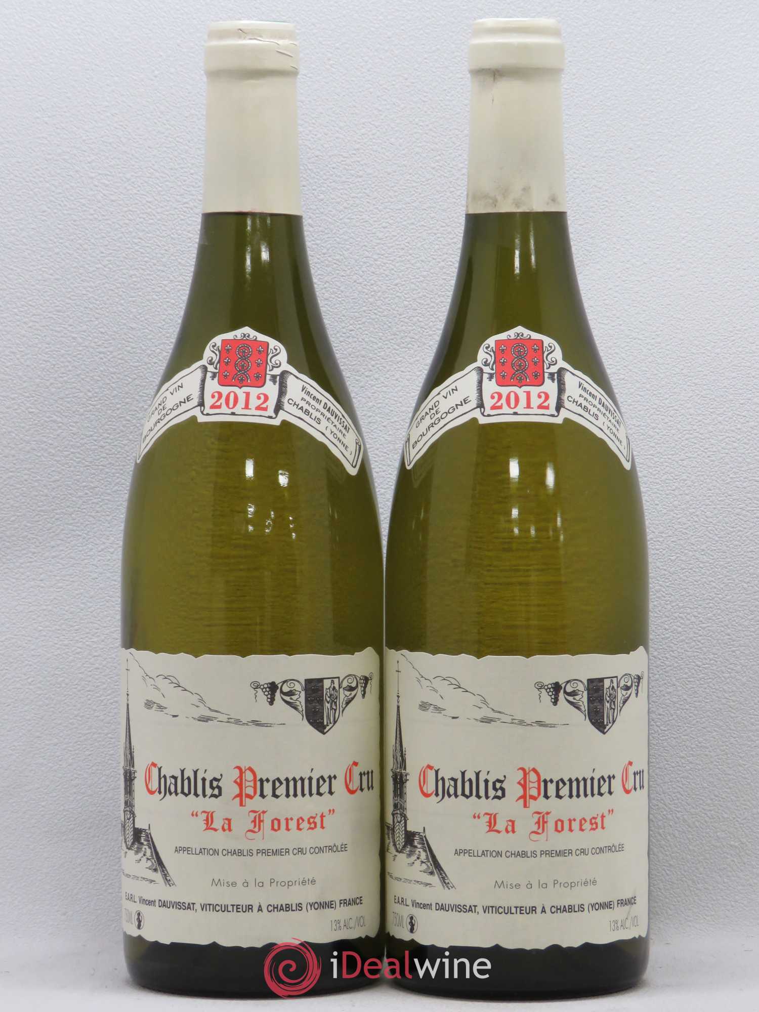 Chablis 1er Cru La Forest Vincent Dauvissat (Domaine) 2012 - Lot de 2 bouteilles - 0