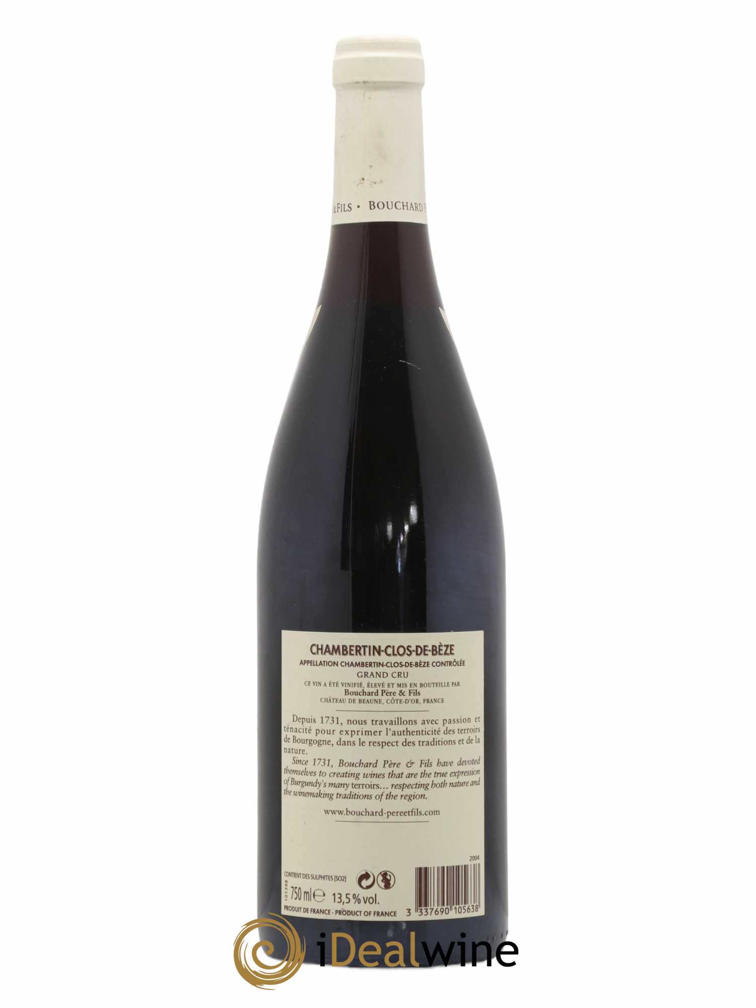 Chambertin Clos de Bèze Grand Cru Bouchard Père & Fils 2004 - Lot de 1 bouteille - 1