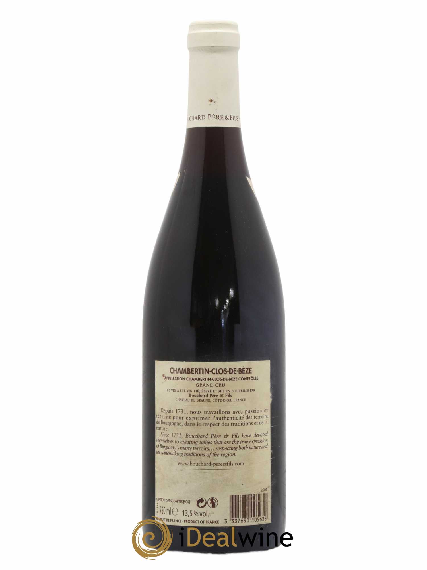 Chambertin Clos de Bèze Grand Cru Bouchard Père & Fils 2004 - Lot de 1 bouteille - 1