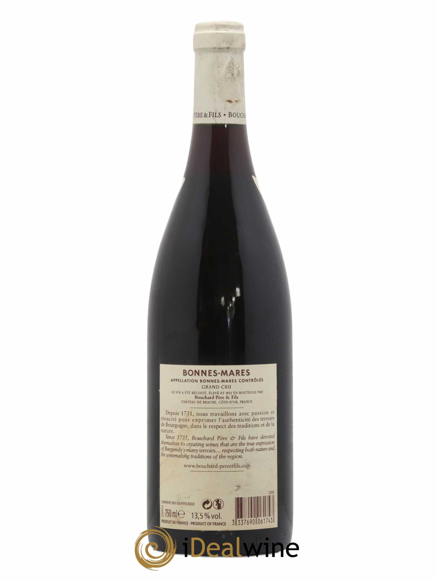 Bonnes-Mares Grand Cru Bouchard Père & Fils 2008 - Lot de 1 bouteille - 1
