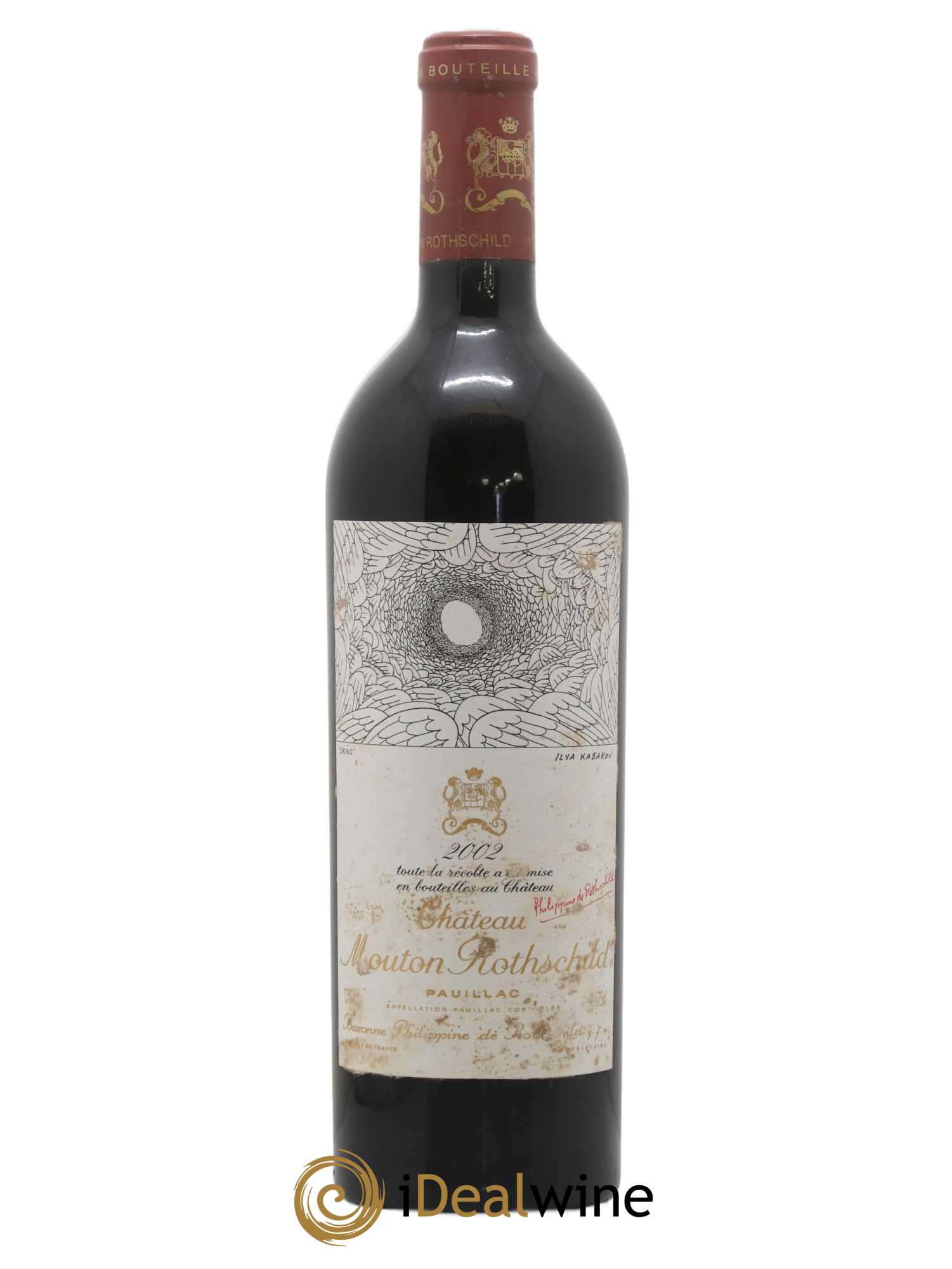 Château Mouton Rothschild 1er Grand Cru Classé 2002 - Lot de 1 bouteille - 0