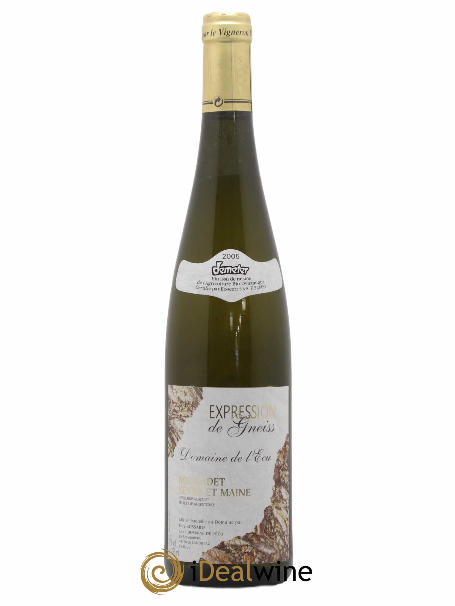 Muscadet-Sèvre-et-Maine Expression de Gneiss Domaine de L'Ecu 2005 - Posten von 1 Flasche - 0