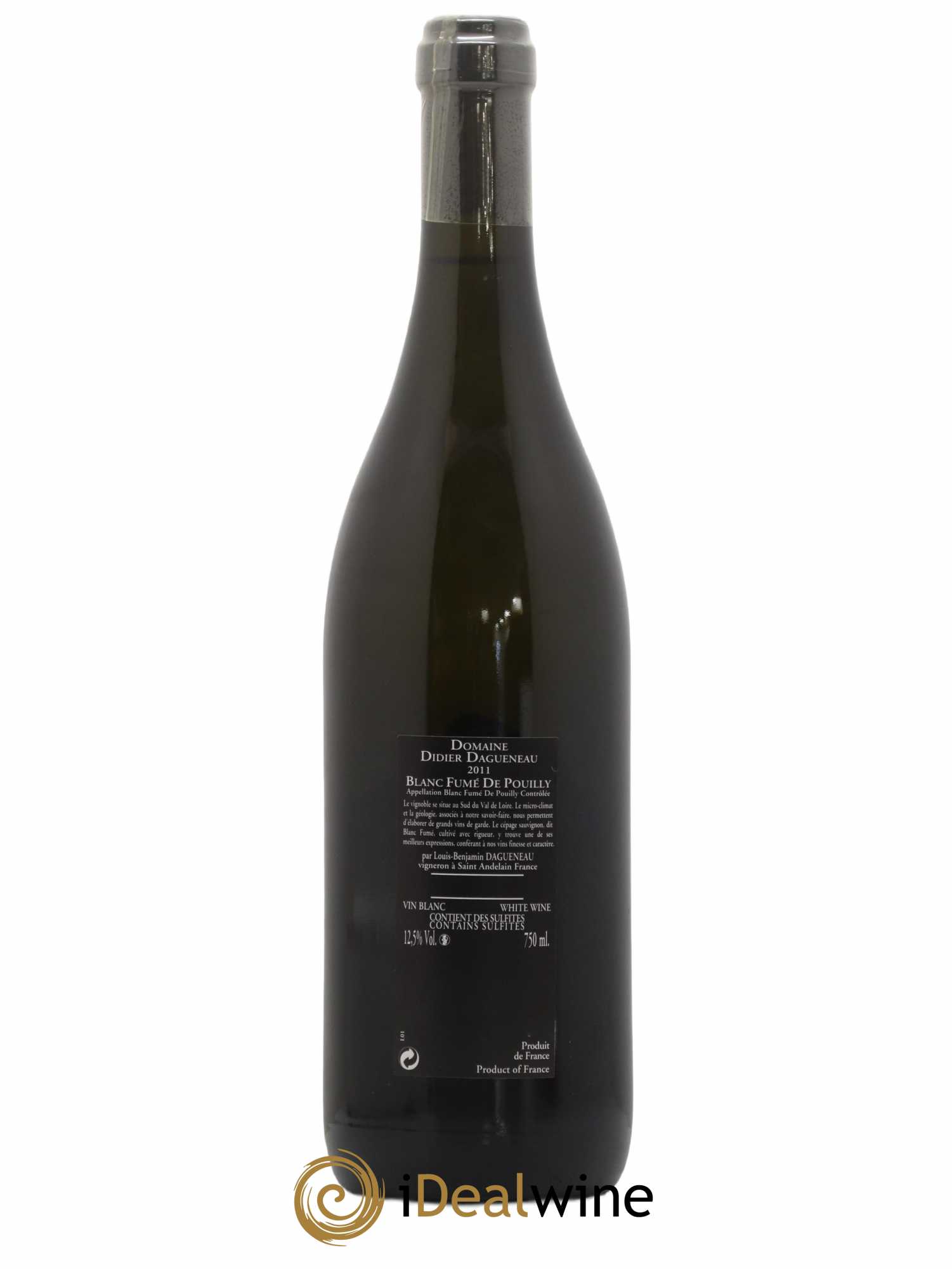 Vin de France (anciennement Pouilly-Fumé) Silex Dagueneau (Domaine Didier - Louis-Benjamin) 2011 - Lot de 1 bouteille - 1