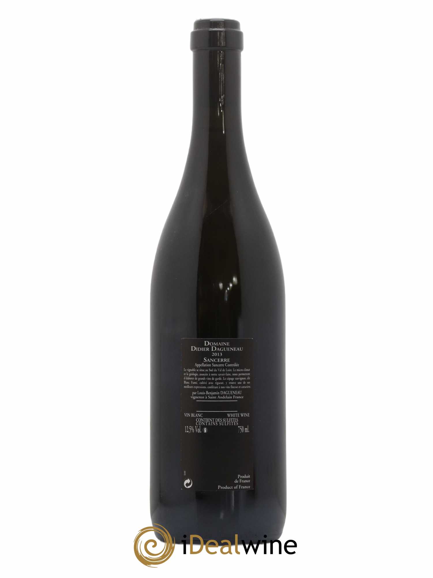 Sancerre Le Mont Damné Chavignol Dagueneau (Domaine Didier - Louis-Benjamin) 2013 - Lot de 1 bouteille - 1