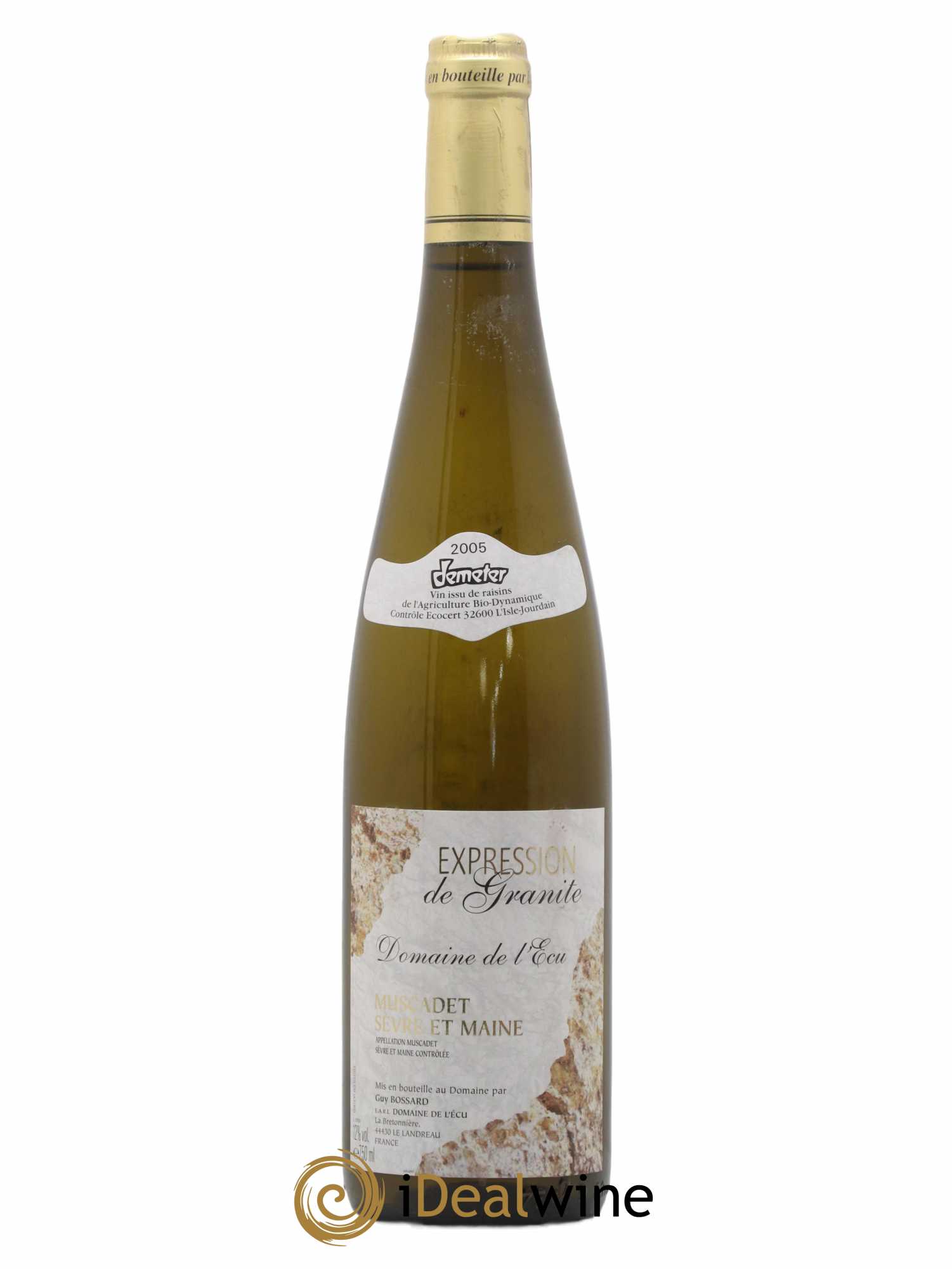 Vin de France (anciennement Muscadet-Sèvre-et-Maine) Expression de Granite Domaine de L'Ecu 2005 - Lot de 1 bouteille - 0