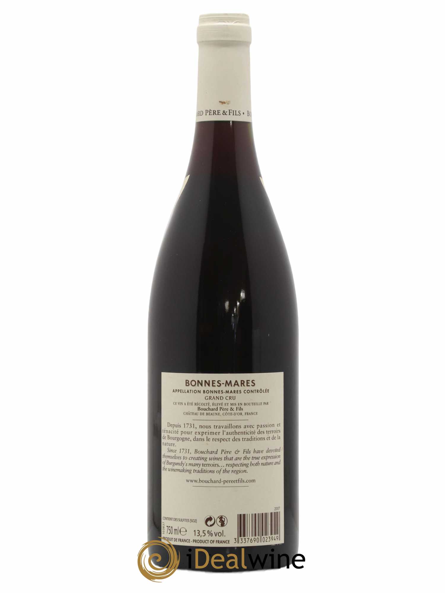 Bonnes-Mares Grand Cru Bouchard Père & Fils 2007 - Lot de 1 bouteille - 1