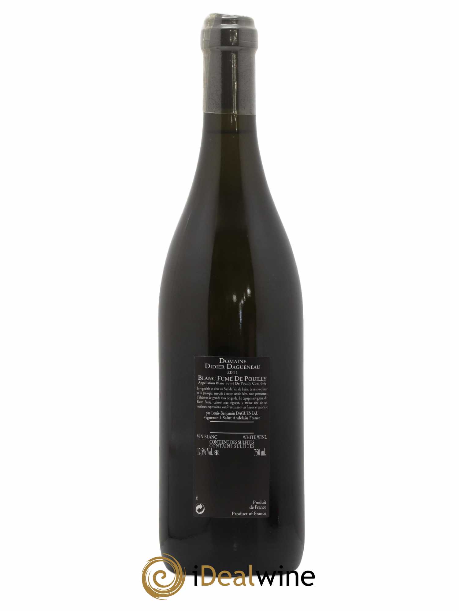 Vin de France (anciennement Pouilly-Fumé) Silex Dagueneau (Domaine Didier - Louis-Benjamin) 2011 - Lot de 1 bouteille - 1