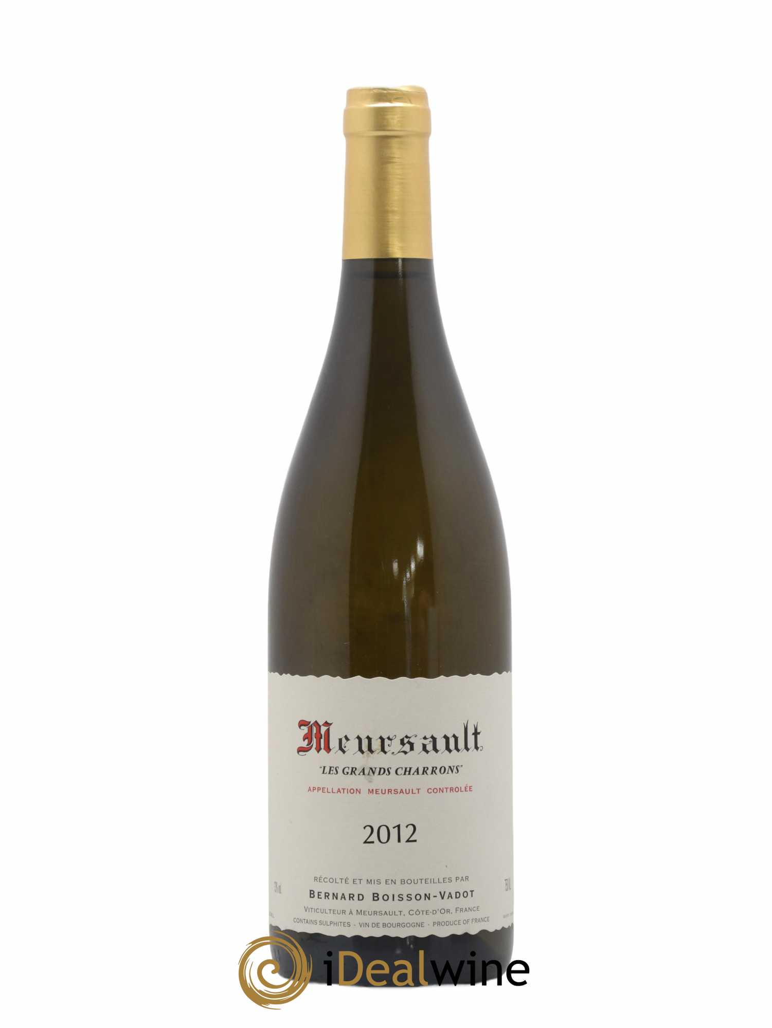 Meursault Les Grands Charrons Boisson-Vadot (Domaine) 2012 - Lot de 1 bouteille - 0