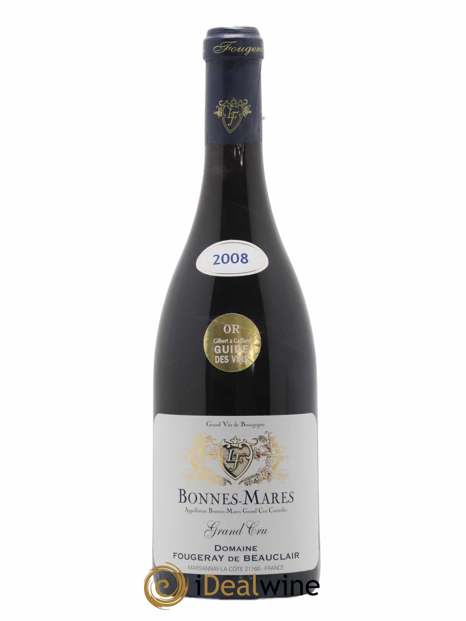 Bonnes-Mares Grand Cru Domaine Fougeray de Beauclair 2008 - Lot de 1 bouteille - 0