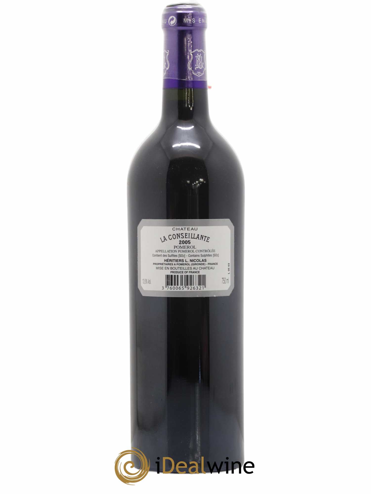 Château la Conseillante 2005 - Lot de 1 bouteille - 1