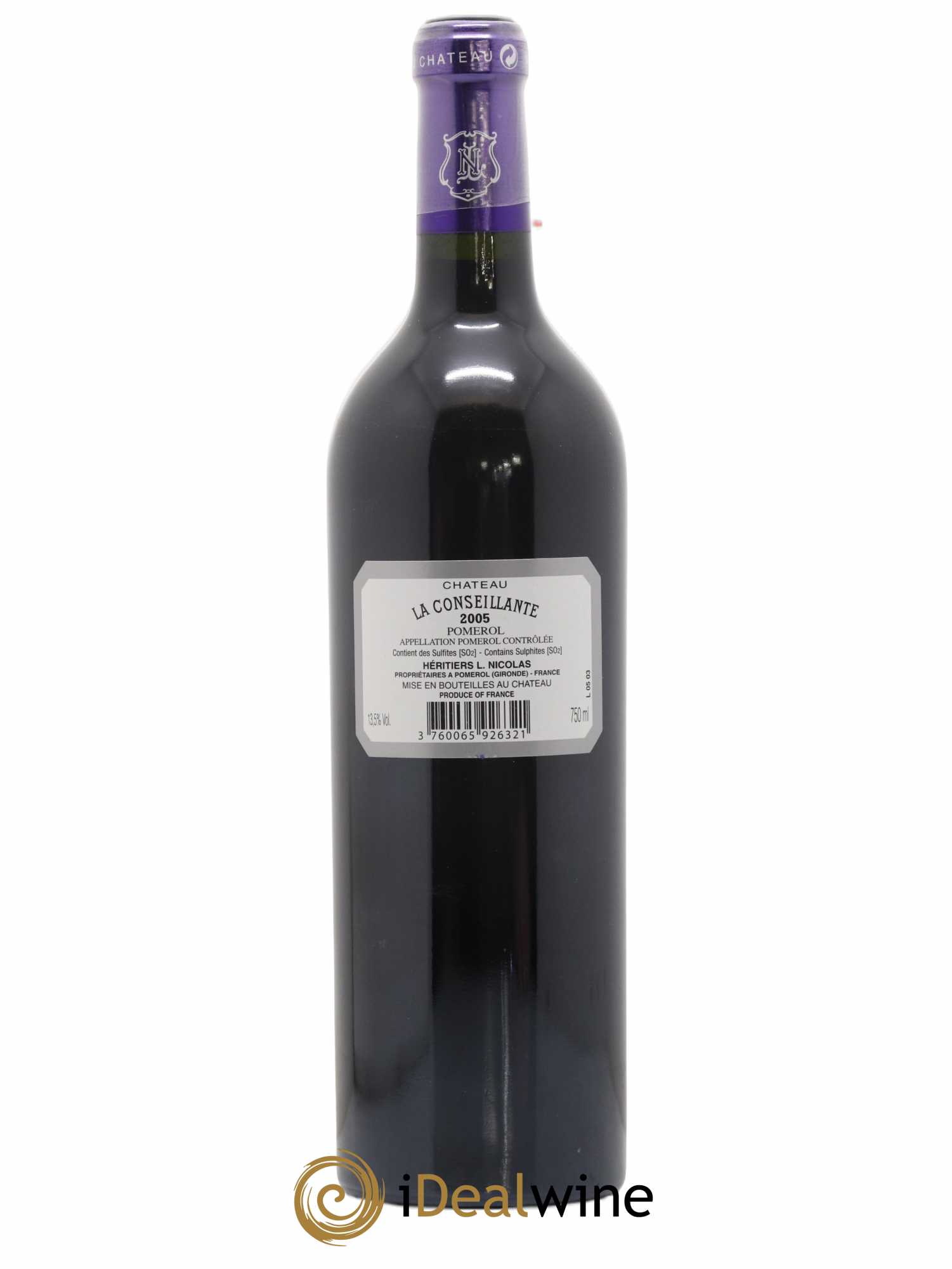 Château la Conseillante 2005 - Lot de 1 bouteille - 1