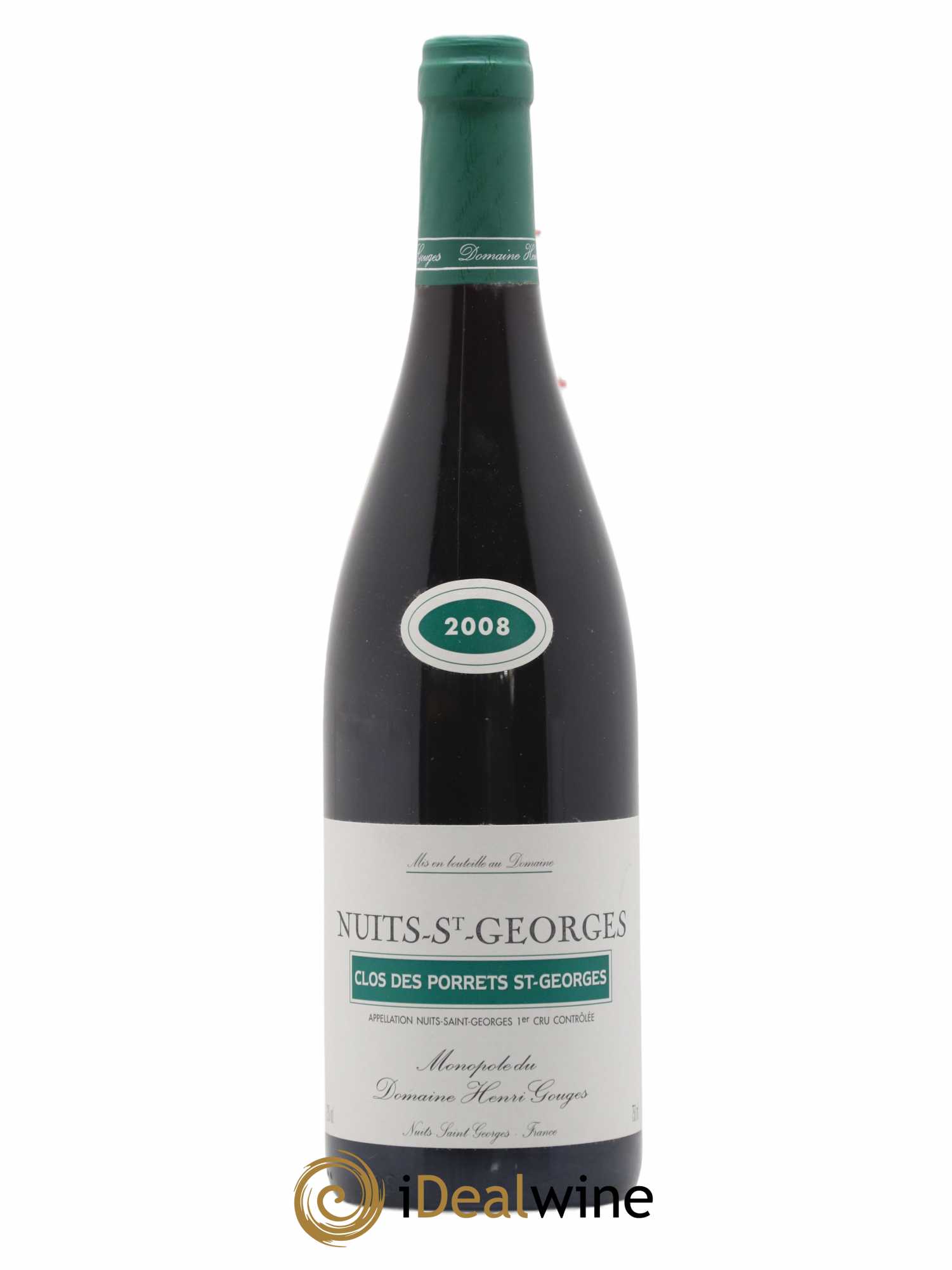 Nuits-Saint-Georges 1er Cru Clos des Porrets St Georges Henri Gouges 2008 - Lot de 1 bouteille - 0