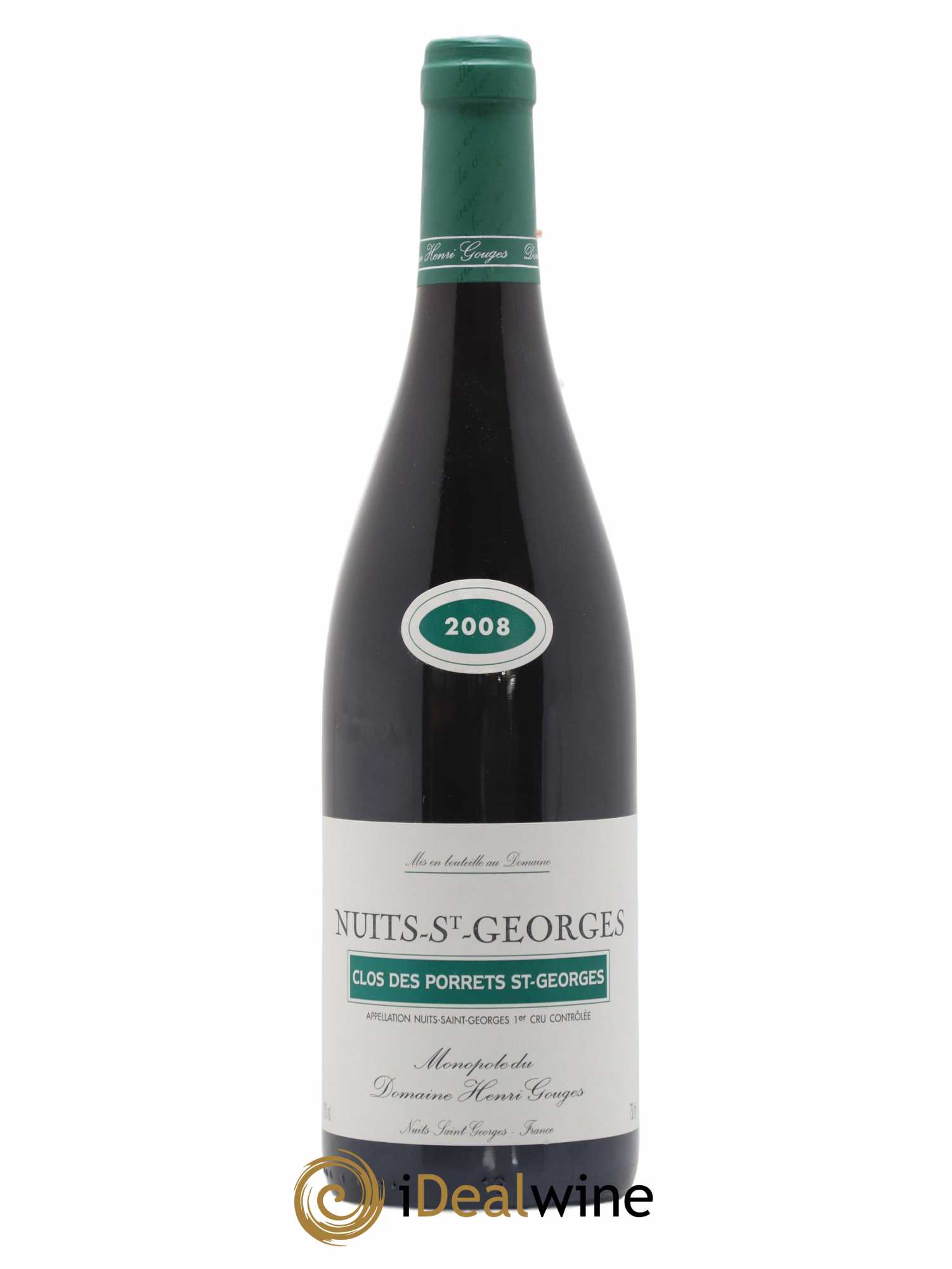 Nuits-Saint-Georges 1er Cru Clos des Porrets St Georges Henri Gouges 2008 - Lot of 1 bottle - 0