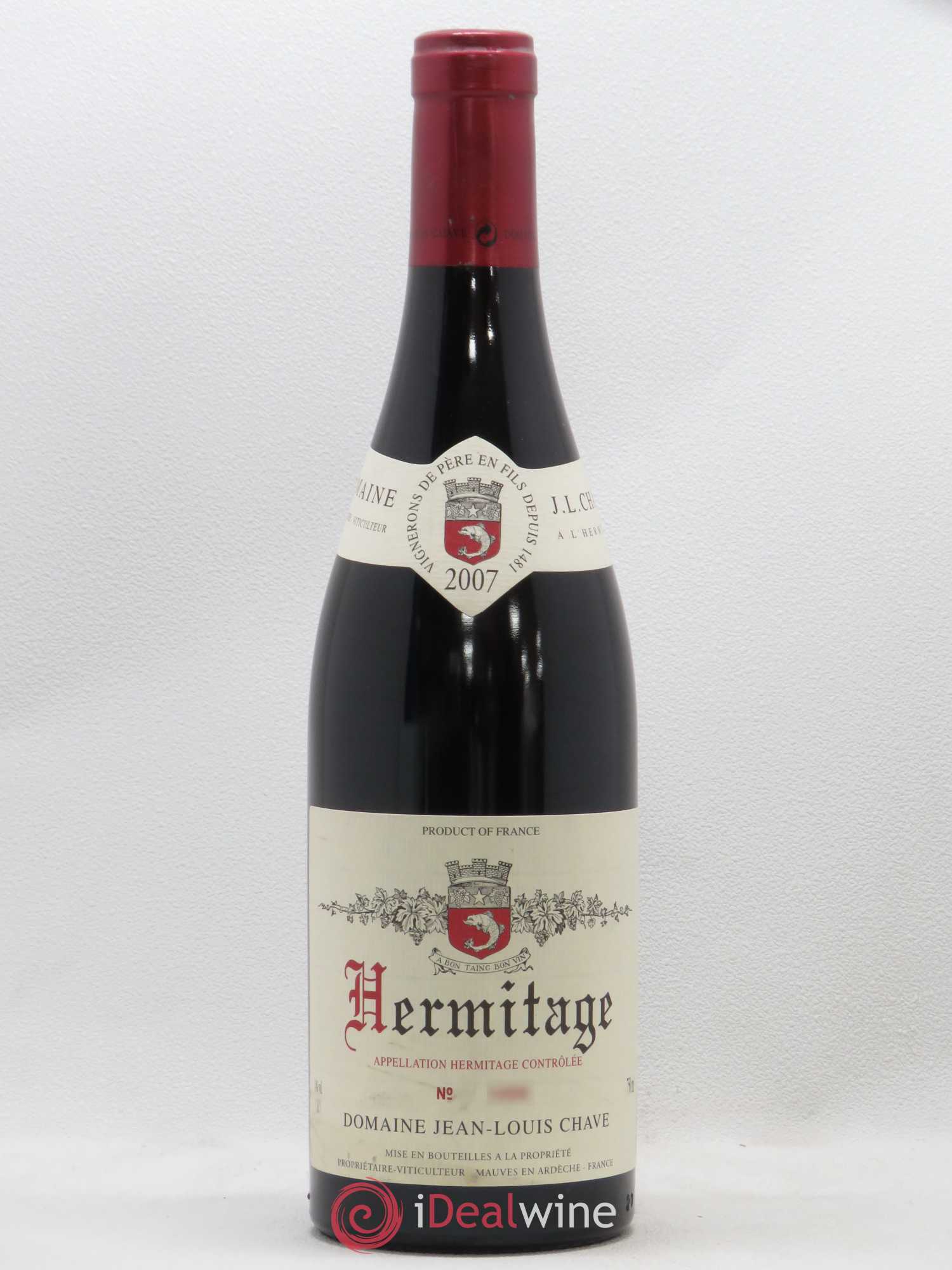 Hermitage Jean-Louis Chave 2007 - Lot de 1 bouteille - 0